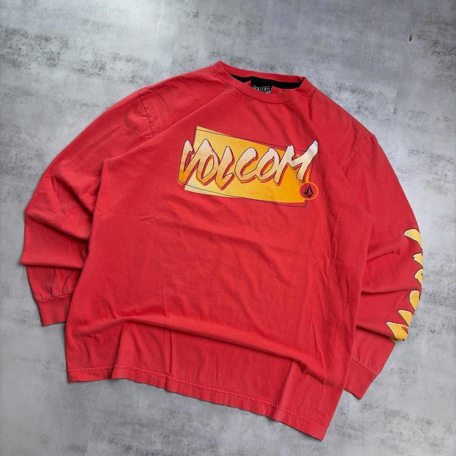 Volcom Y2K Pink Volcom Grunge Surf Skater Long Sleeve Shirt Size XL / US 12-14 / IT 48-50 - 2 Thumbnail
