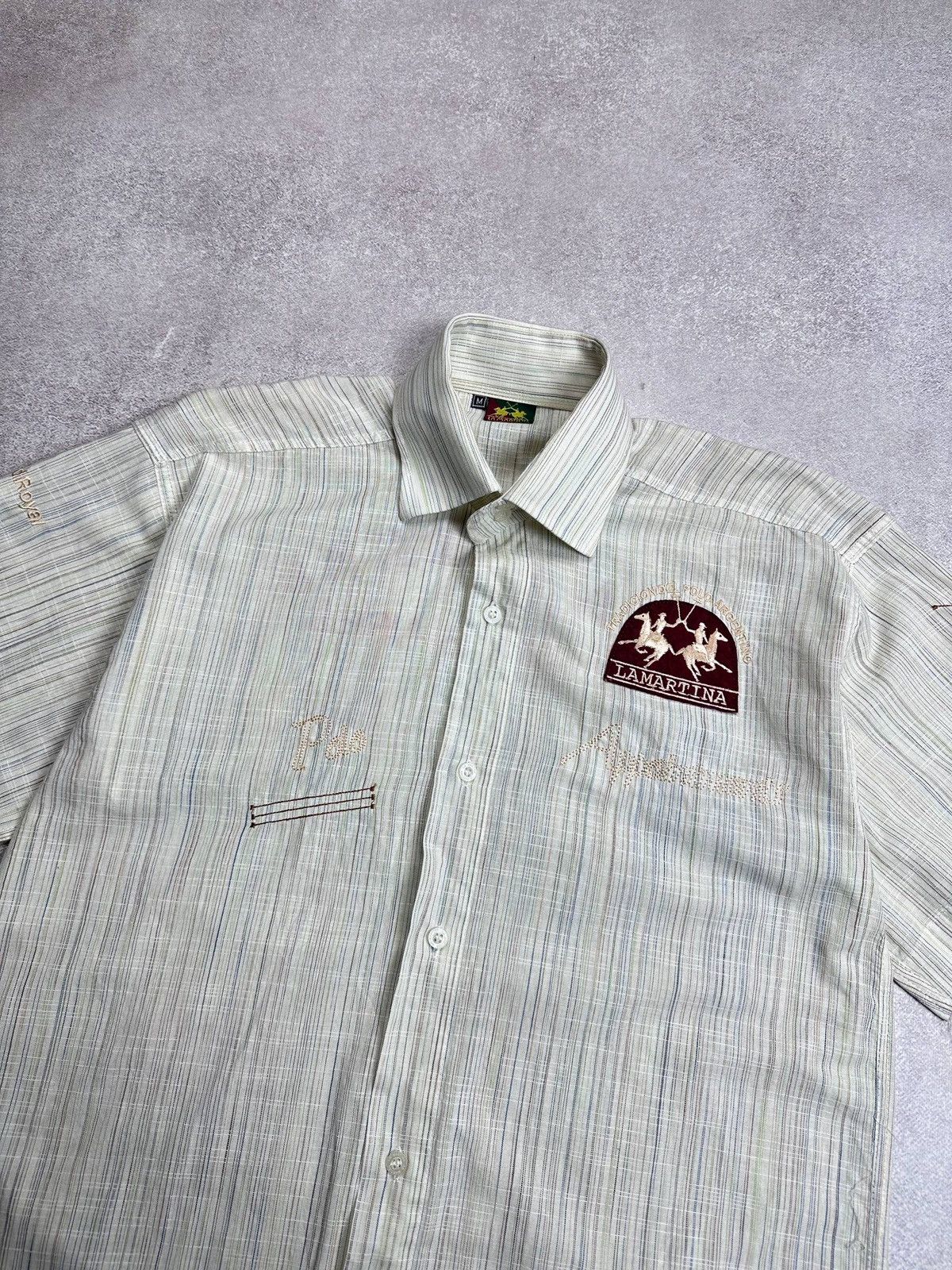 La Martina Vintage La Martina White Polo Club Shirt Rare M Size US M / EU 48-50 / 2 - 3 Thumbnail