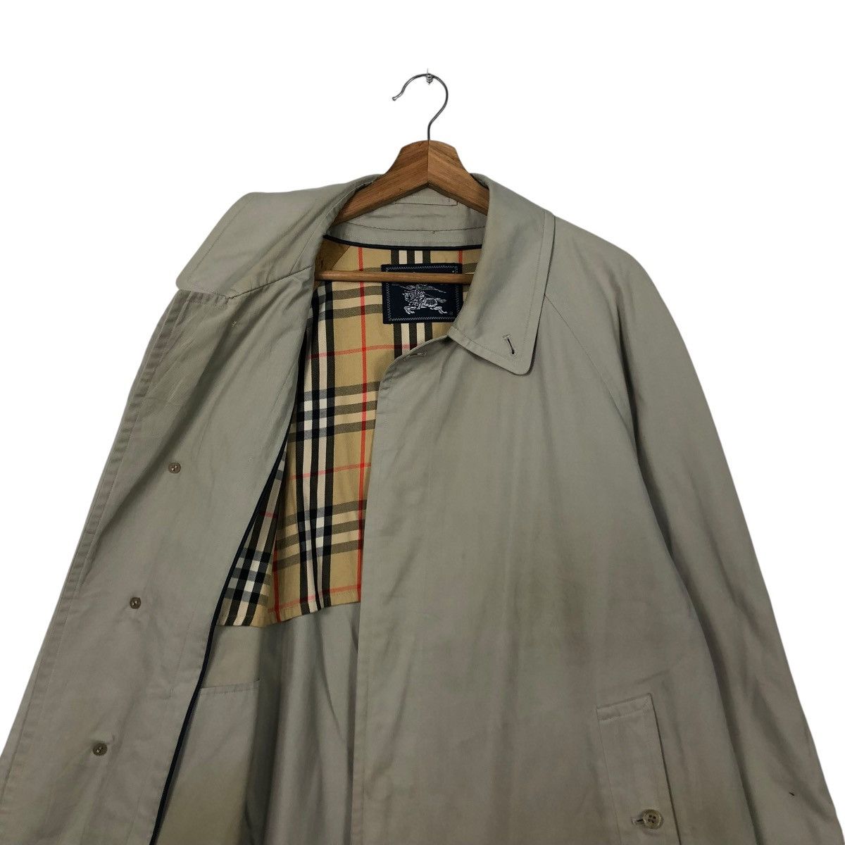 Burberry × Vintage 🔥VINTAGE LONG JACKET BURBERRYS NOVA CHECK BLANKET Size US M / EU 48-50 / 2 - 12 Thumbnail