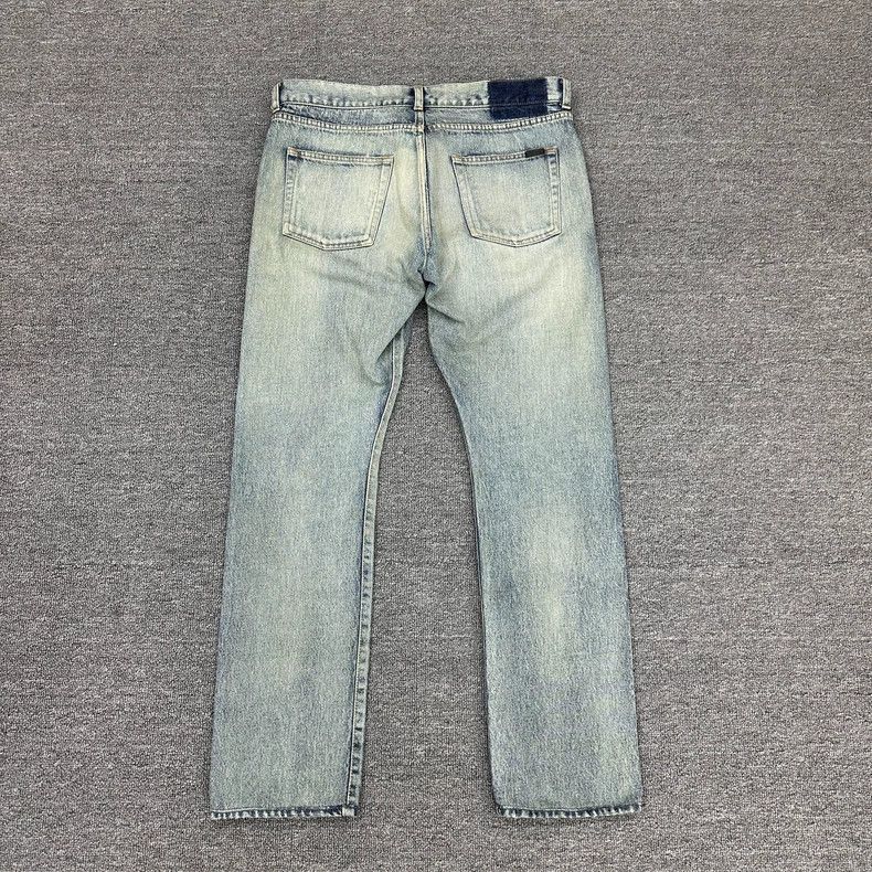 Saint Laurent Paris Saint Laurent Blue Wash Slim Fit Jeans-2506 Size US 32 / EU 48 - 2 Thumbnail