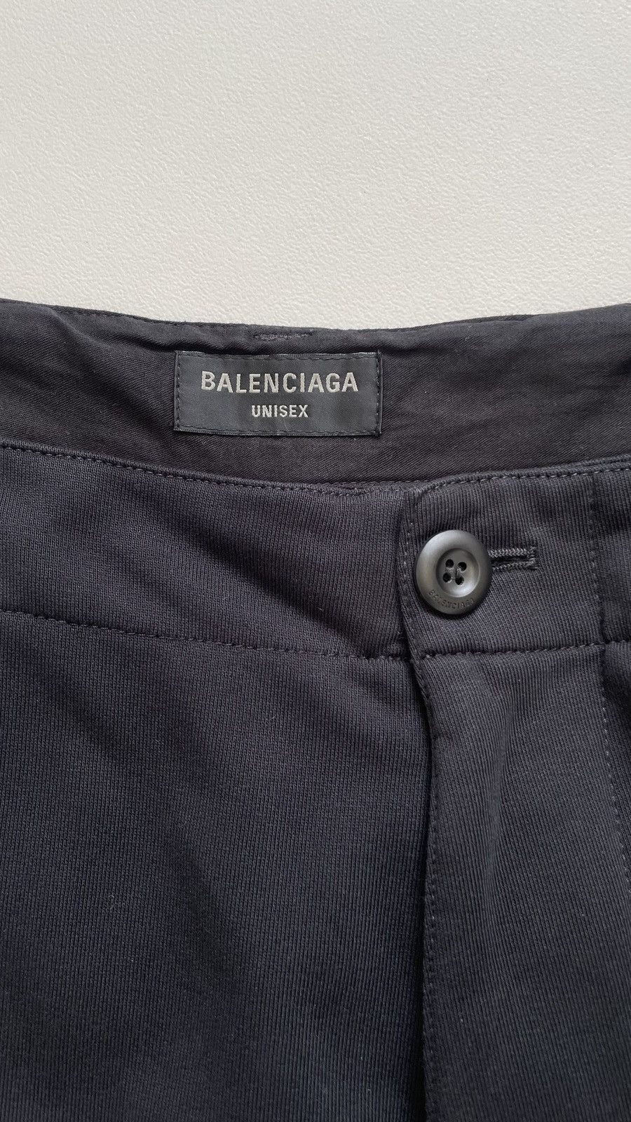 Balenciaga 2022 Wide Leg Black Jersey Cargo Pants Size US 34 / EU 50 - 8 Thumbnail