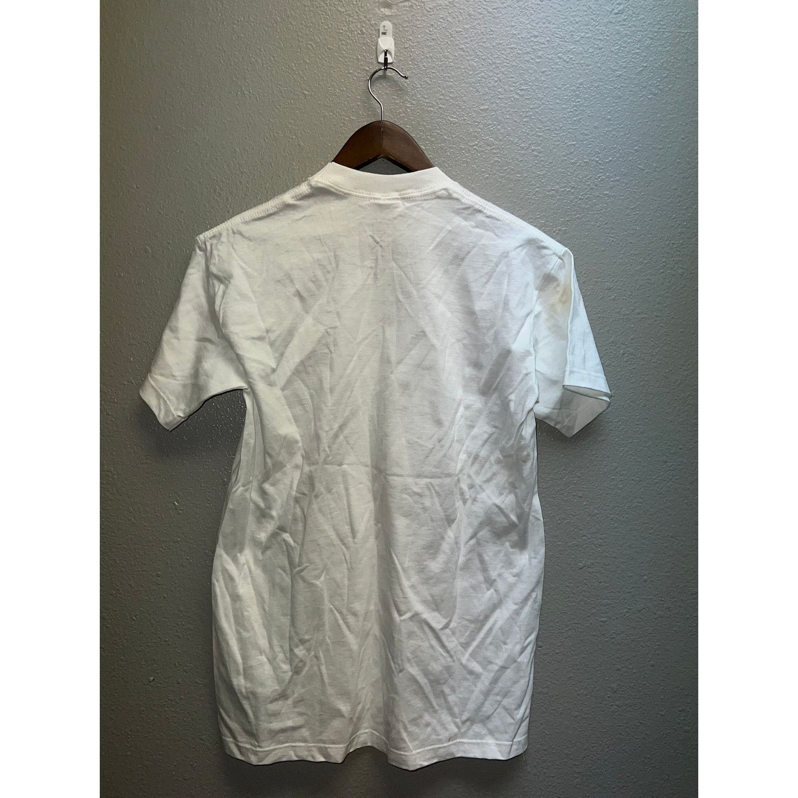 Jerzees Vintage White Blank Shirt Jerzees Stained On Sleeve Tee S Size US S / EU 44-46 / 1 - 7 Thumbnail