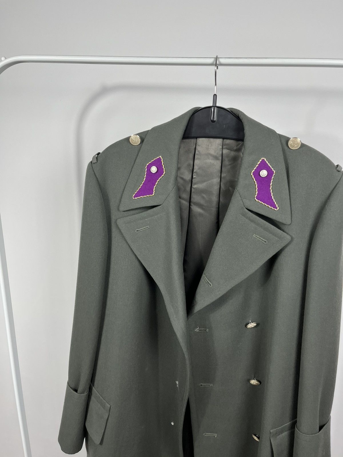 Other Vintage West Germany Bundeswehr Heavy Officer Military Coat Size US XXL / EU 58 / 5 - 3 Thumbnail