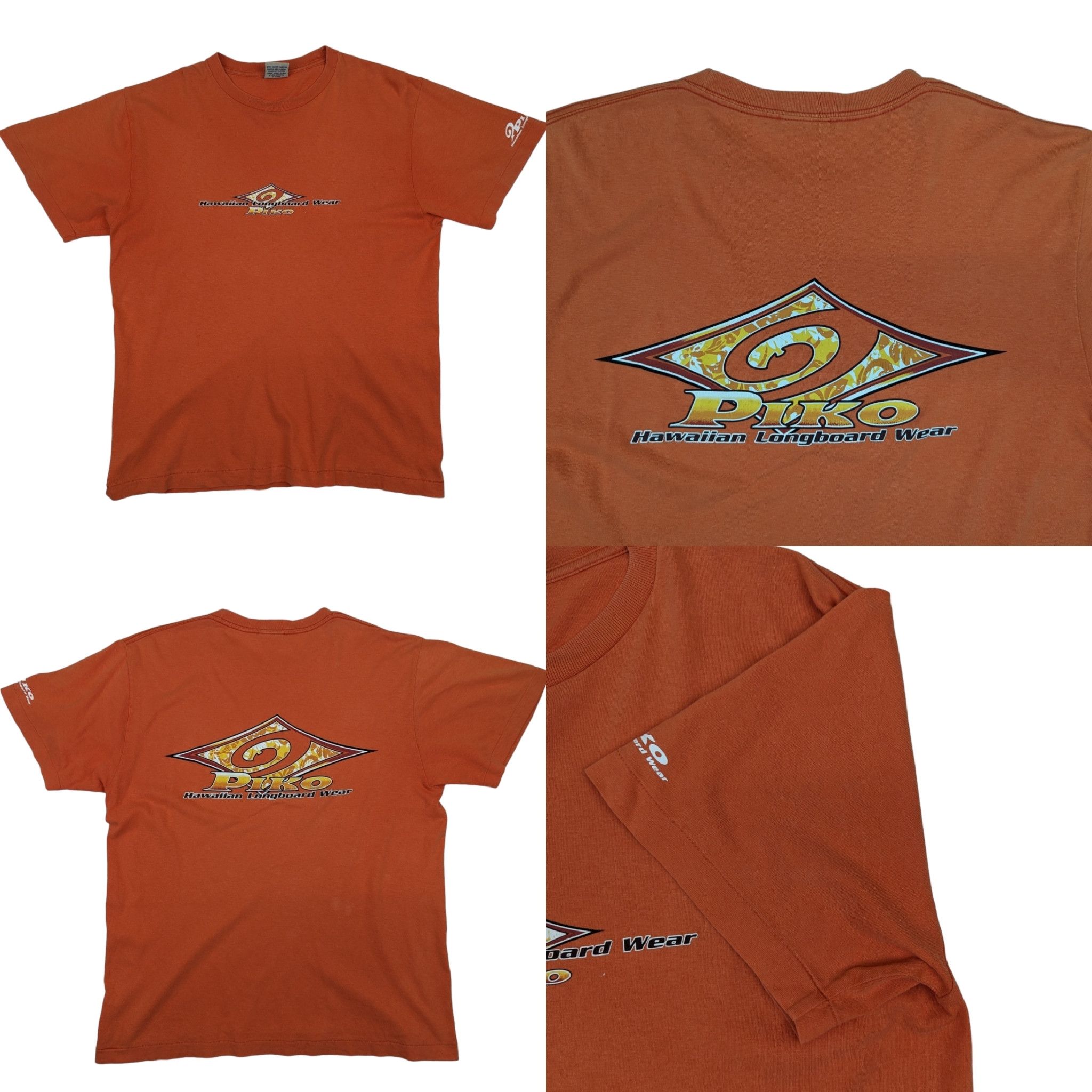 Vintage Vintage 90's COMBO Piko Surf T Shirt Single Stitches Tee Size US M / EU 48-50 / 2 - 2 Thumbnail