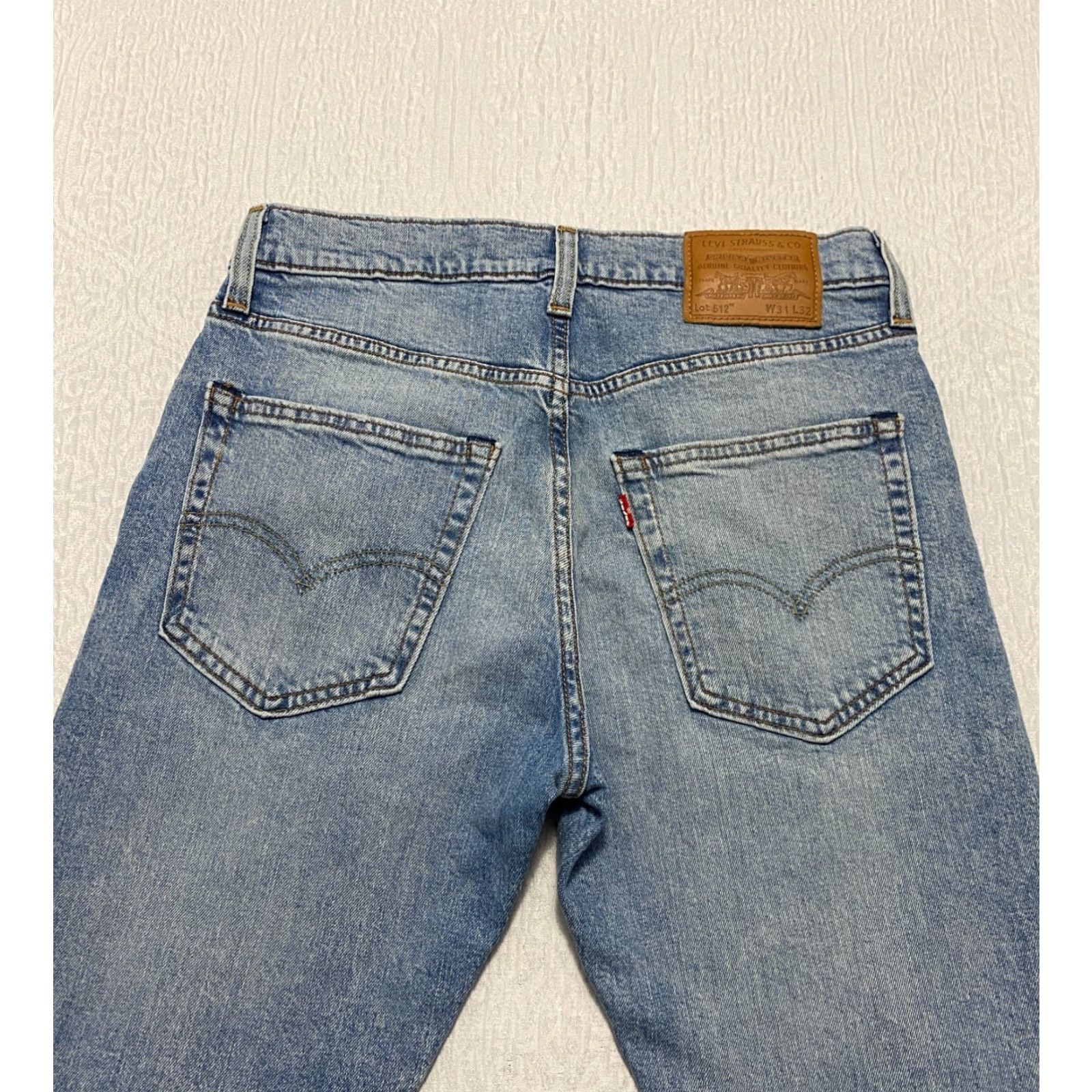 Levi's Levis Premium 512 Slim Fit Taper Flex Mens Jeans 31x32 Blue Denim Size US 31 - 3 Thumbnail