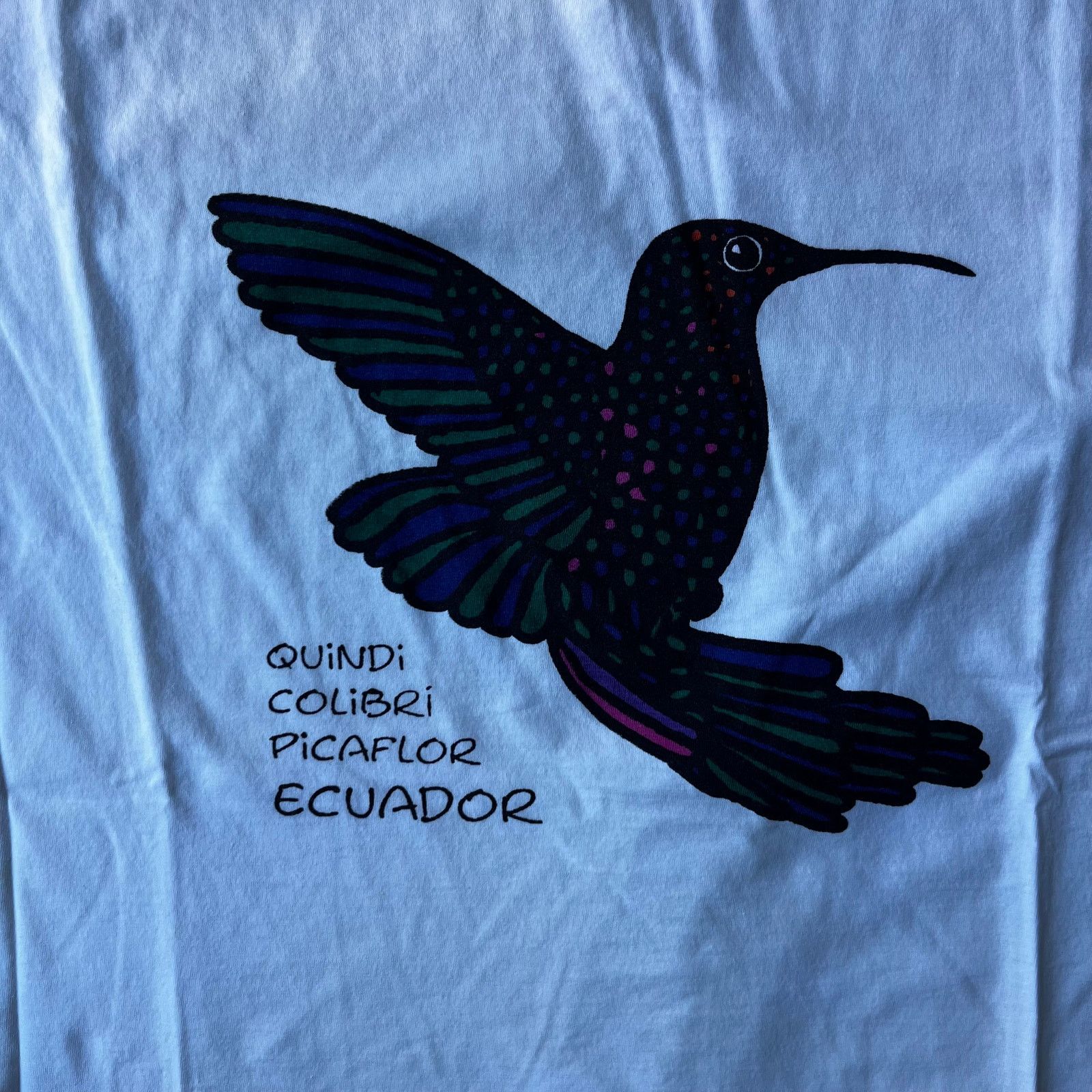 Vintage Vintage Ecuador Hummingbird Birdwatching TShirt Nature LARGE Size US L / EU 52-54 / 3 - 6 Thumbnail