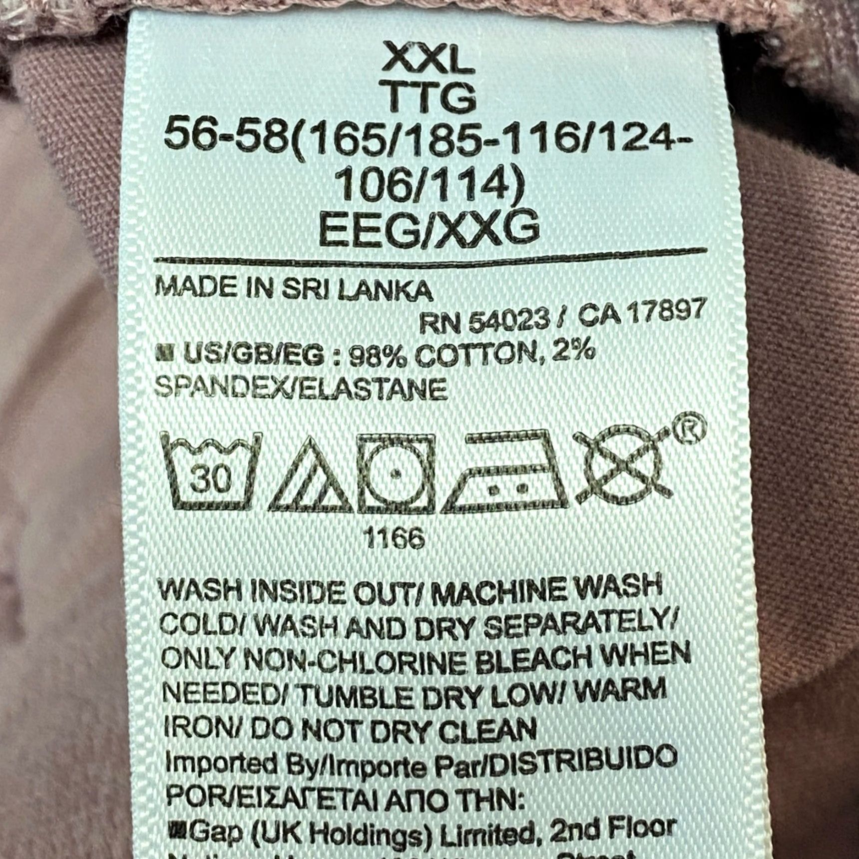 Gap GAP Mens Chino Shorts 2XL Elastic Waist Drawstring Pink Mauve 7" Athletic Fit Pockets Regular - Spring Summer Tee? Size US 39 - 5 Thumbnail