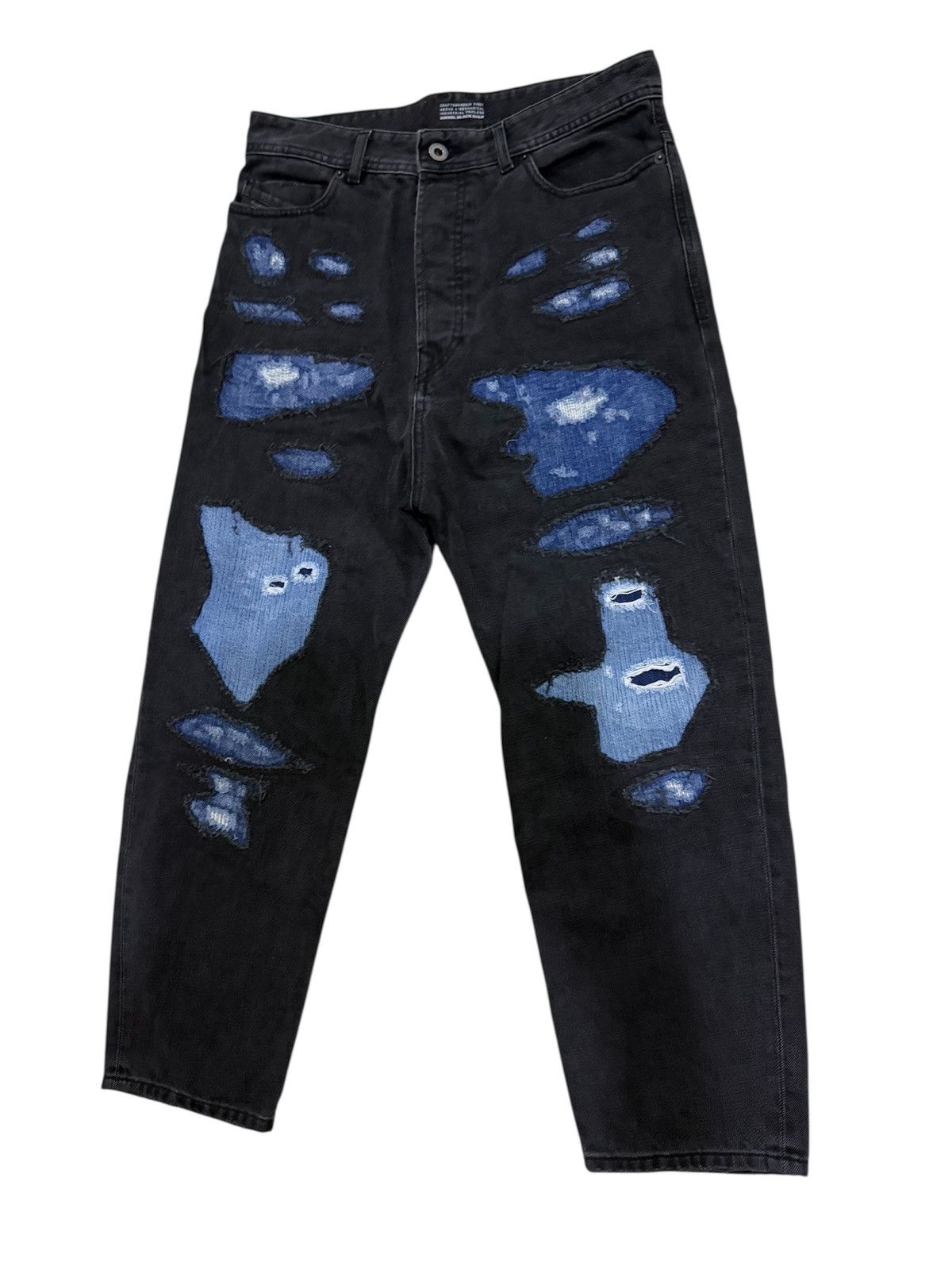 Diesel Black Gold ARCHIVAL ITALY BRAND DIESEL BLACK & GOLD DISTRESS DESIGN Size US 30 / EU 46 - 3 Thumbnail
