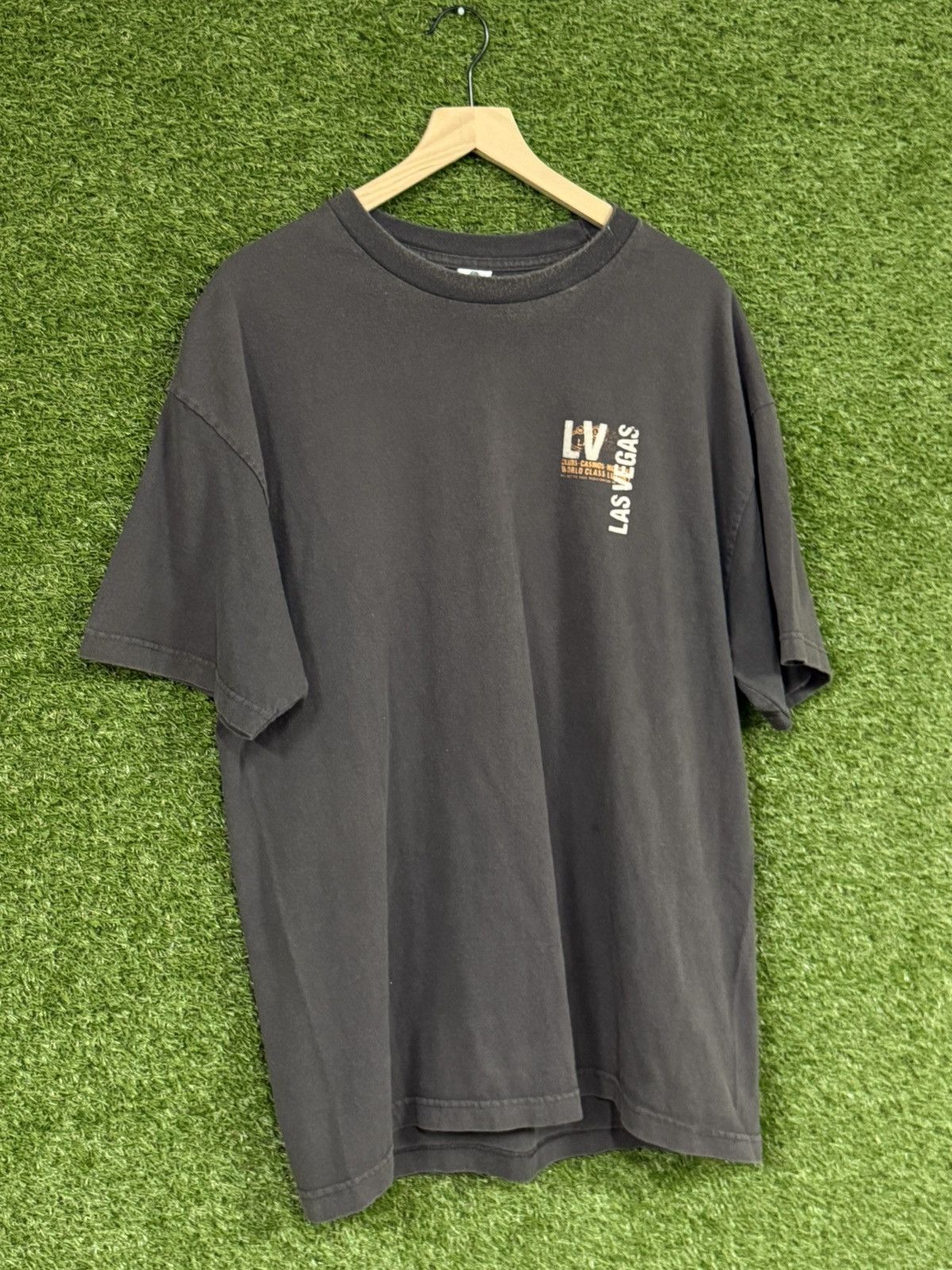 Vintage Vintage Alstyle Black LV Las Vegas Grunge Y2K Logo Tee 2XL Size US XXL / EU 58 / 5 - 1 Thumbnail