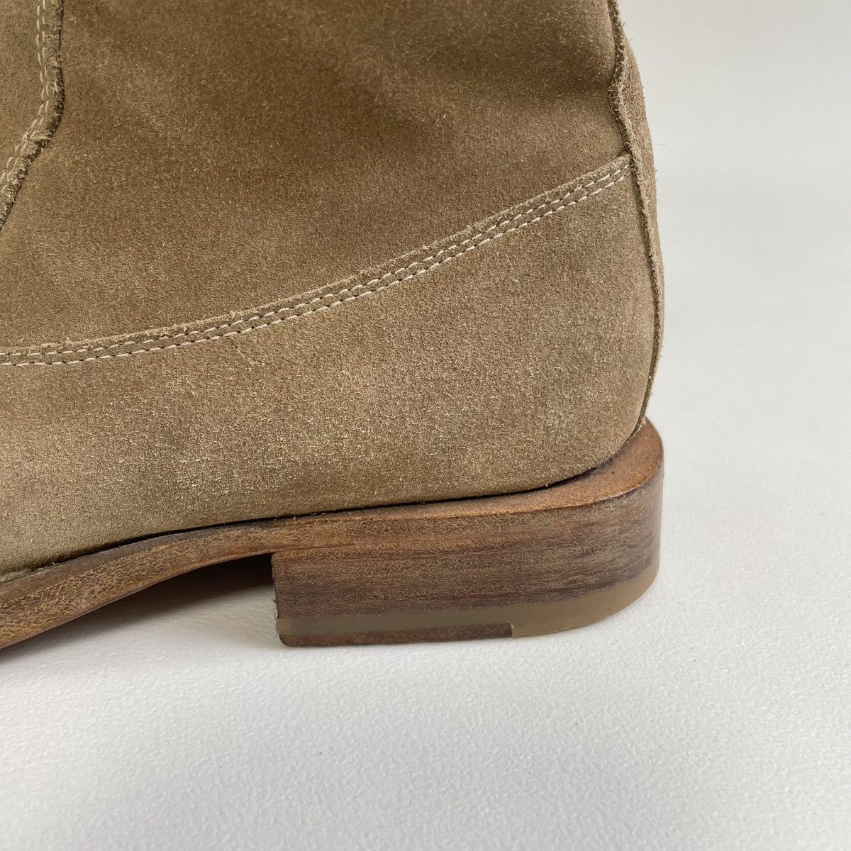 Ann Demeulemeester Tan Suede Square Toe Boots Size US 9 / IT 39 - 12 Thumbnail