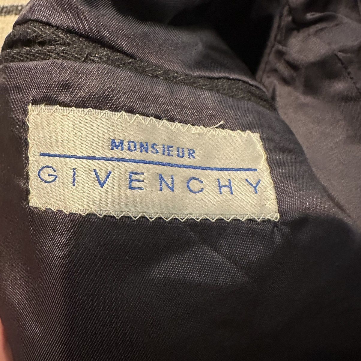 Designer × Givenchy × Vintage Vintage Givenchy Monsieur Wool Suit Jacket Sport Coat Blazer Size 40R - 8 Thumbnail