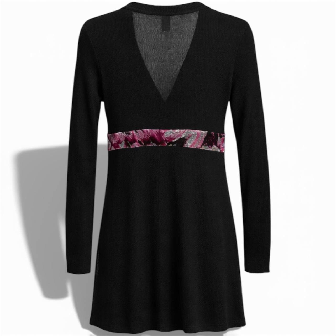 Custo Barcelona CUSTO BARCELONA DESIGNER PRINT ELEMENTS V NECK DRESS SIZE 3 Size S / US 4 / IT 40 - 2 Thumbnail