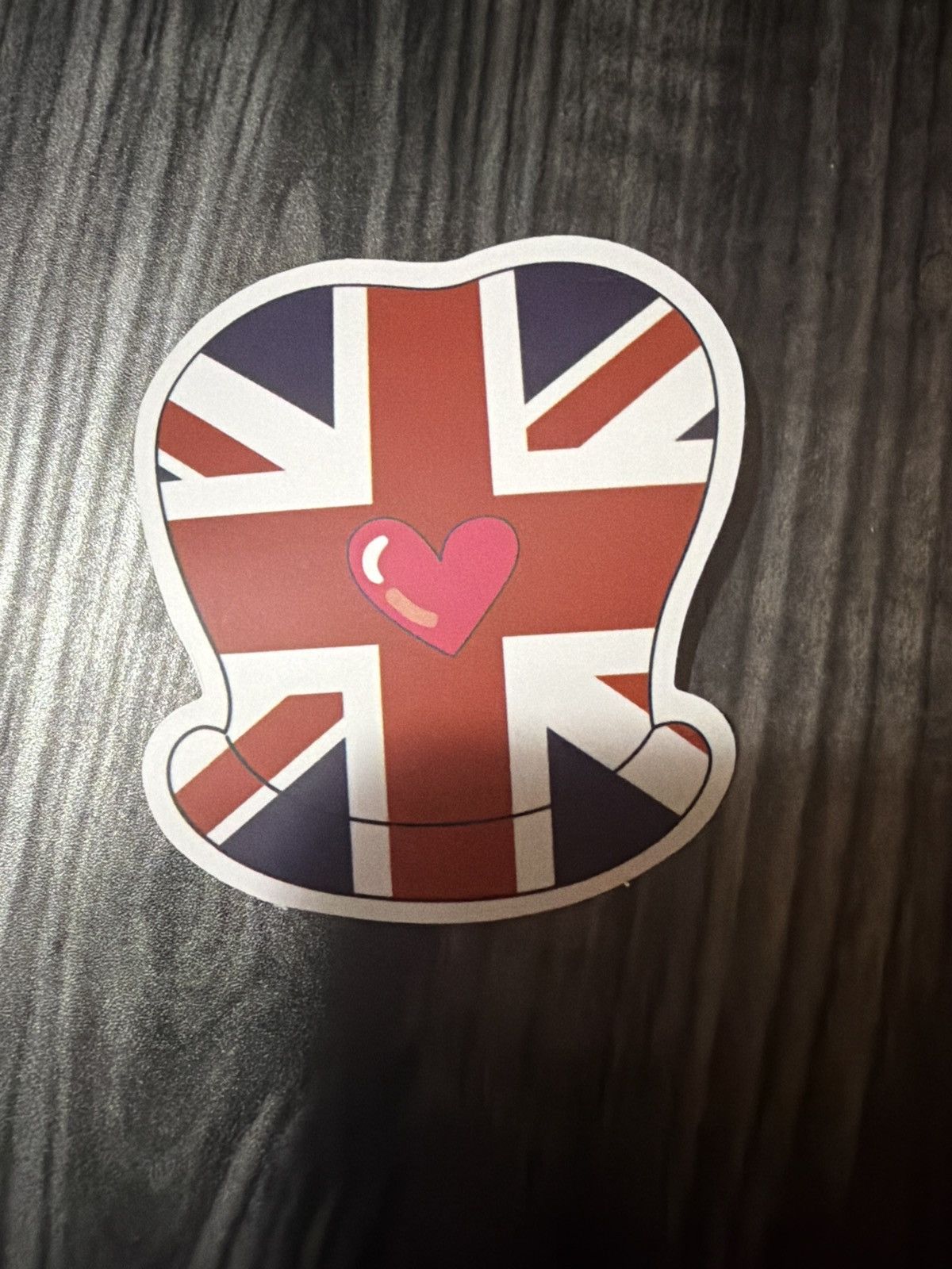 Hypebeast Union Jack Flag Heart Hat Sticker Size ONE SIZE - 1 Thumbnail