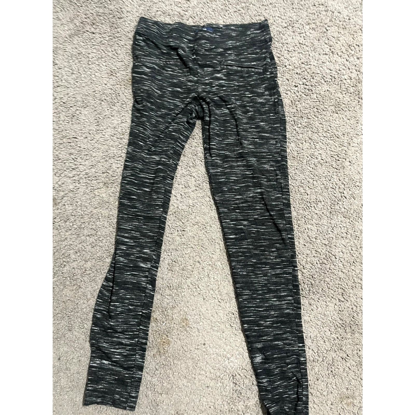 Vintage Gap Fit Spacedye Black Leggings Womens Size Medium Size 32" / US 10 / IT 46 - 2 Thumbnail
