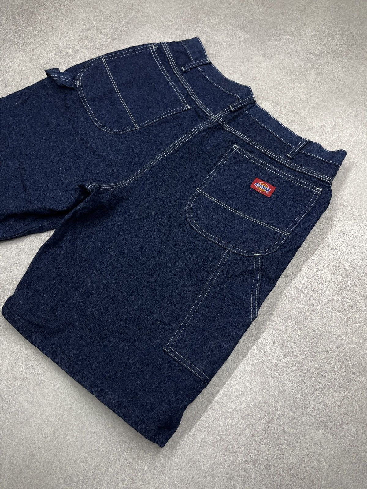 Dickies Vintage Dickies Carpenter Denim Shorts Navy U3994RN Size US 36 / EU 52 - 3 Thumbnail