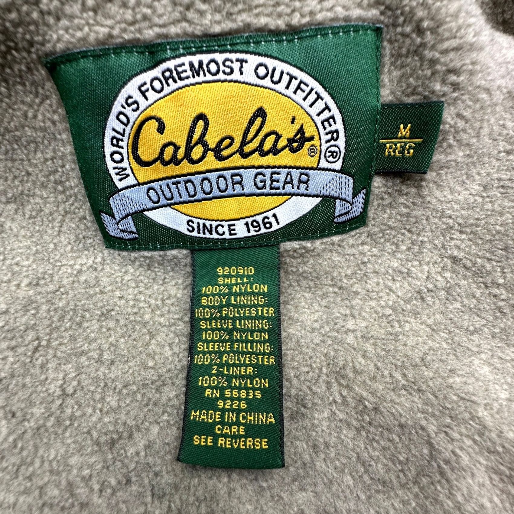 Vintage VINTAGE Cabela's Gore-Tex Northern Lite Fleece Lined Green Jacket Bomber Jacket Mens M Size US M / EU 48-50 / 2 - 3 Thumbnail