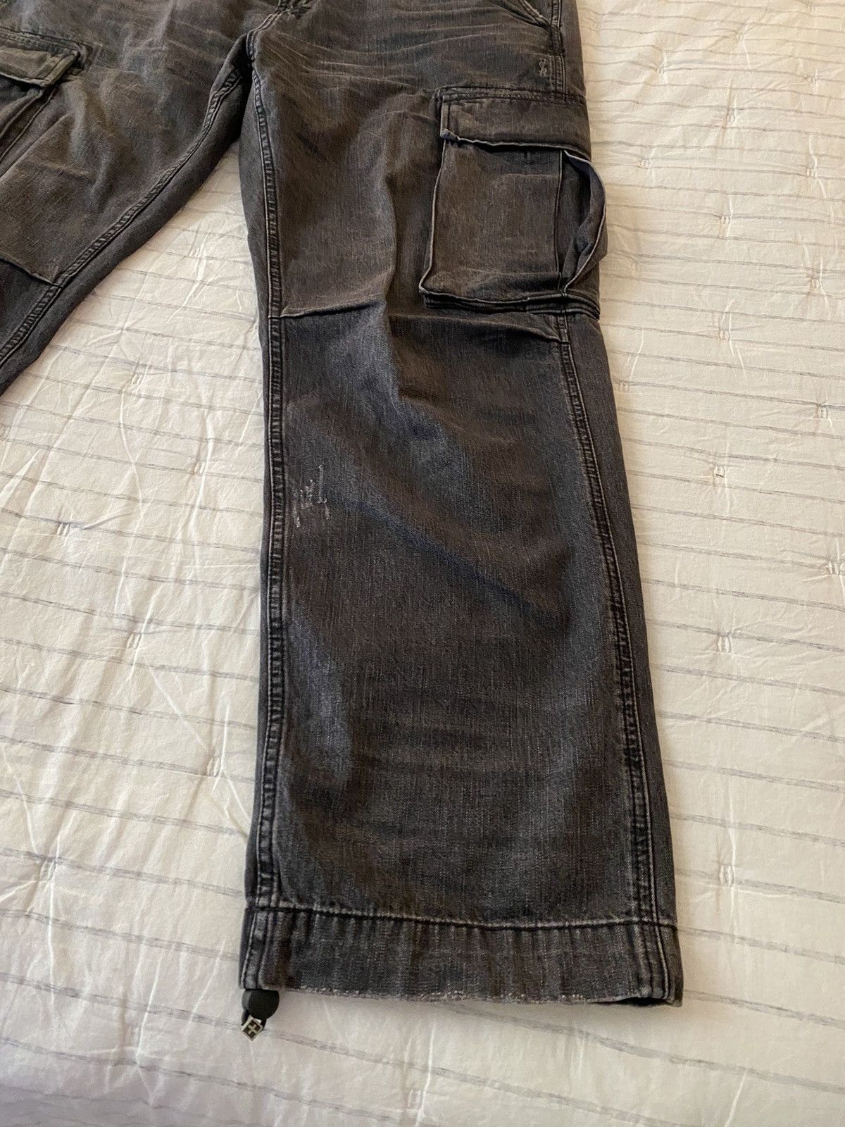 Ksubi Ksubi Riot Denim Cargo Pants Faded Black Sz38 Size US 38 / EU 54 - 4 Thumbnail