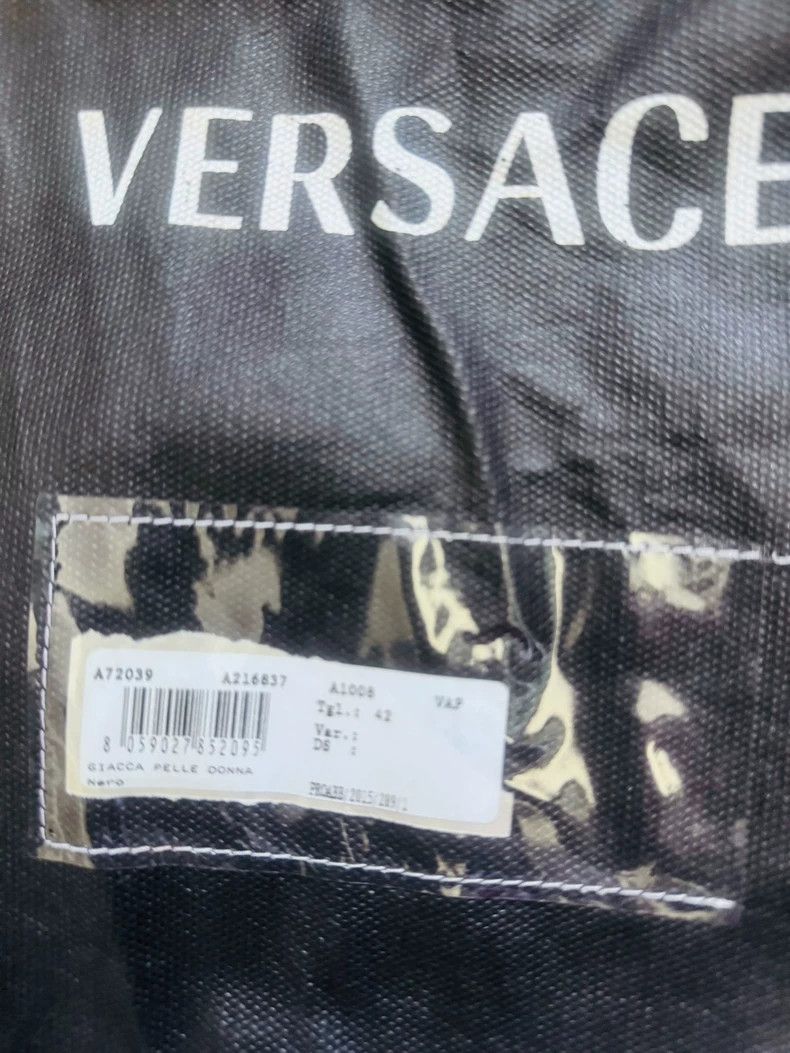 Versace Versace mulberry silk contrast dress dress Size L / US 10 / IT 46 - 4 Thumbnail