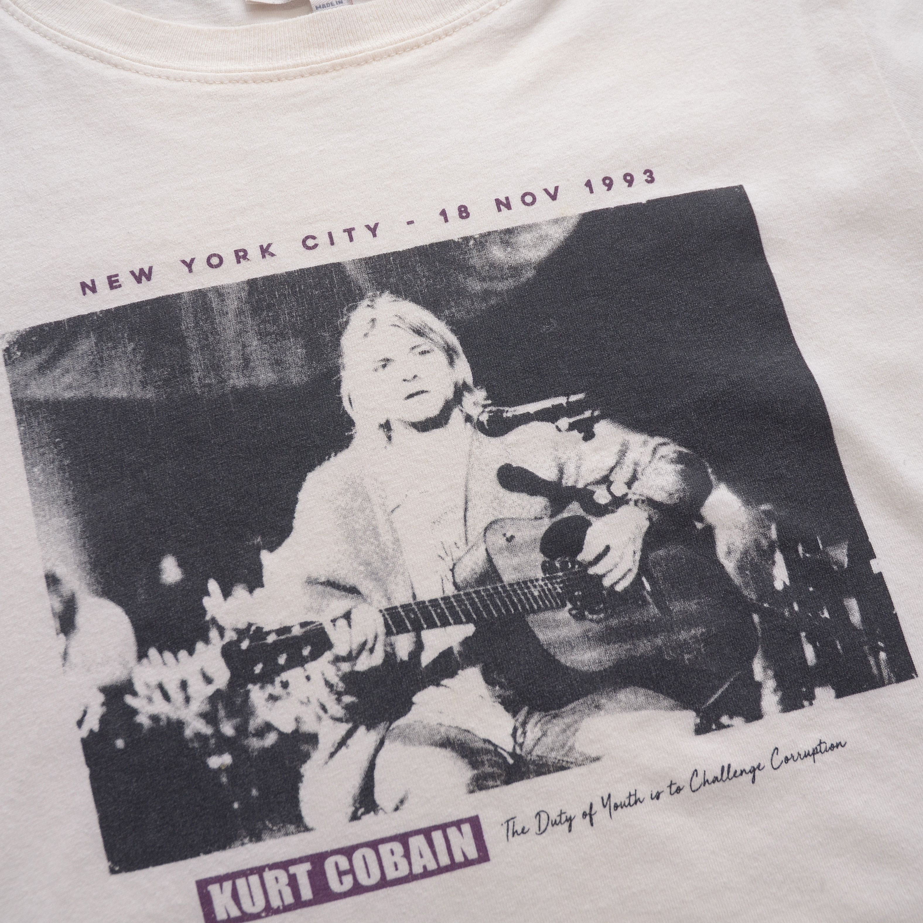 Pull & Bear Rock tee Kurt Cobain big logo T-shirt band tour size S Size S / US 4 / IT 40 - 5 Thumbnail