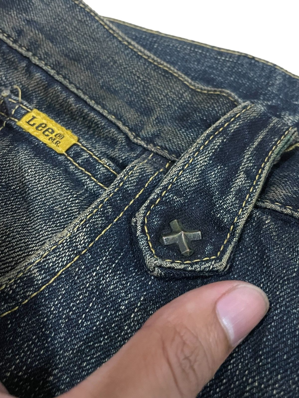 Lee × Vivienne Westwood Vintage Lee Rider Mid Rise Mud Wash Cargo Flare Punk Jeans Size US 30 / EU 46 - 11 Thumbnail