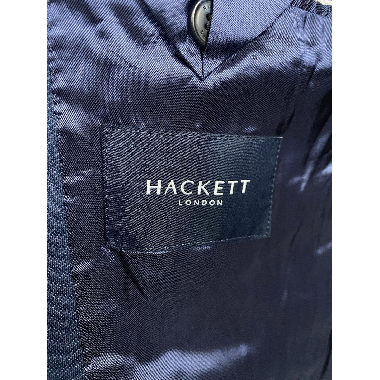 Hackett GREAT NWT Hackett Melange Knit Men's Blue Blazer Jacket Size Size 46R - 12 Thumbnail
