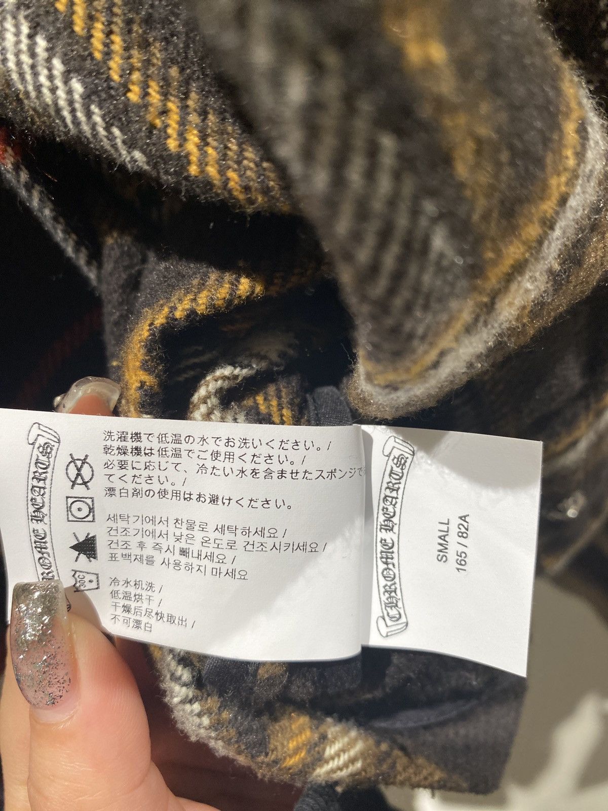 Chrome Hearts Chrome Hearts Black & Yellow Plaid Cropped Cargo Shirt Size S / US 4 / IT 40 - 3 Thumbnail