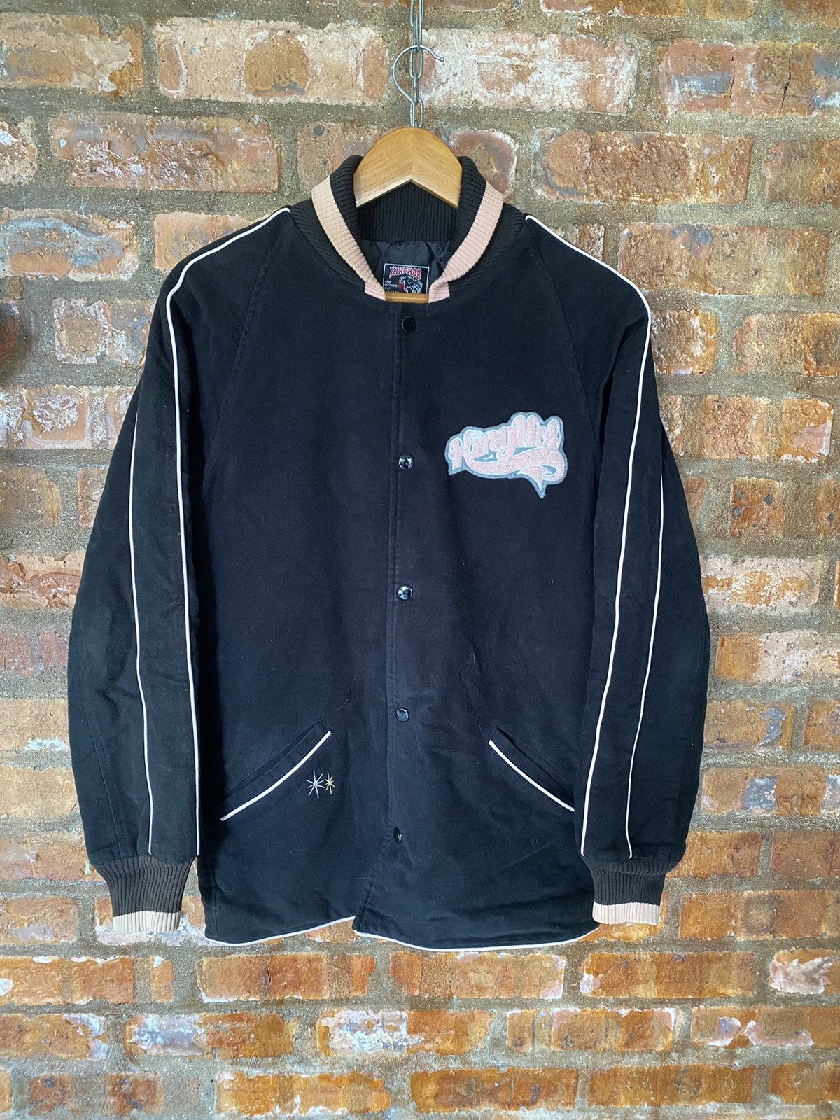 1990s KING MOB Punk Label Japan Embroidered Bat padded