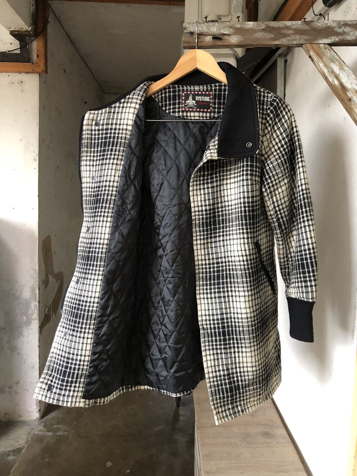 Hysteric Glamour Hysteric Glamour Ginham Wool Coat Jacket Size ONE SIZE - 3 Thumbnail