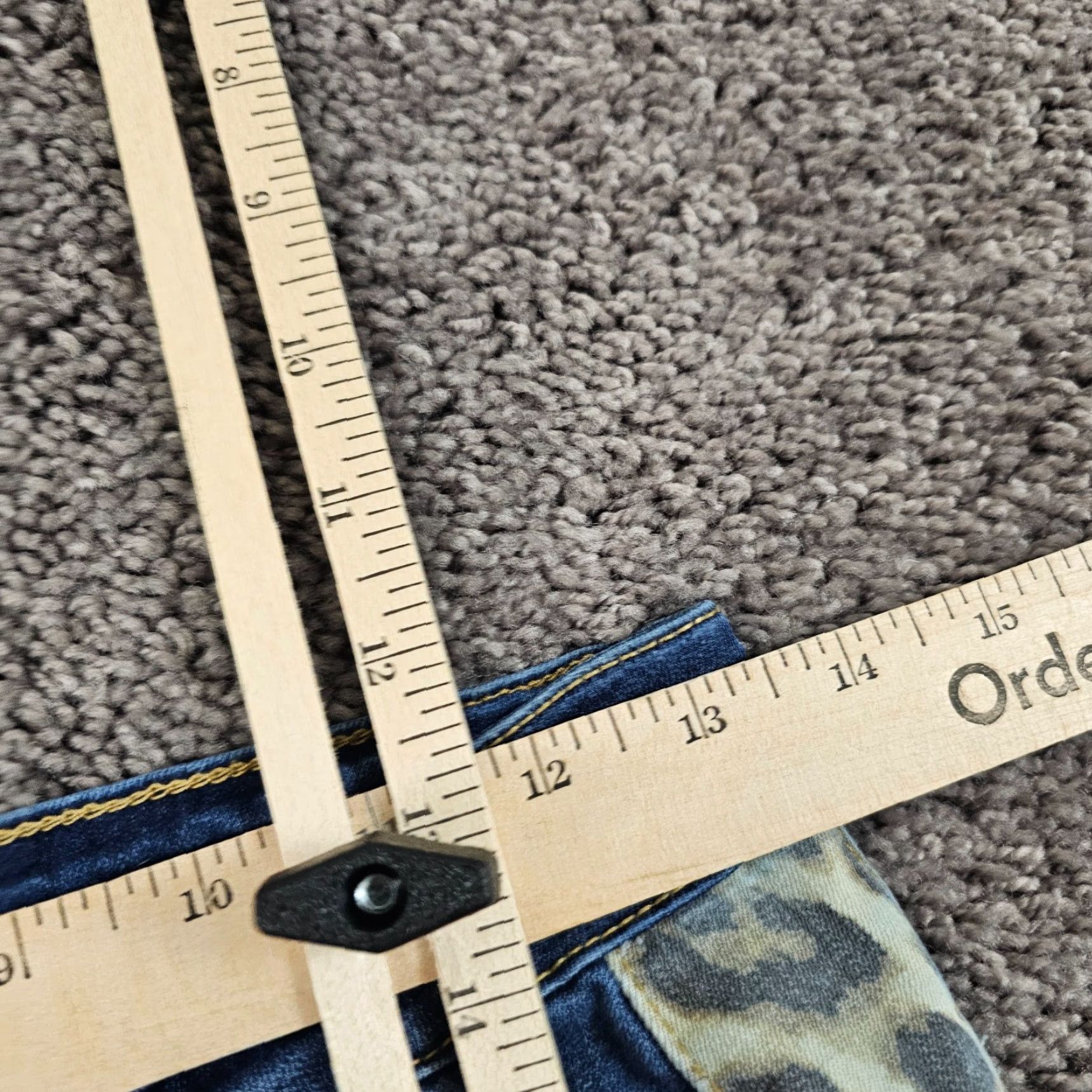 Denime Judy Blue Jeans Women 29 Skinny Fit Mid Rise Dark Wash Stretch Denim 26x28 Size 29" - 5 Thumbnail