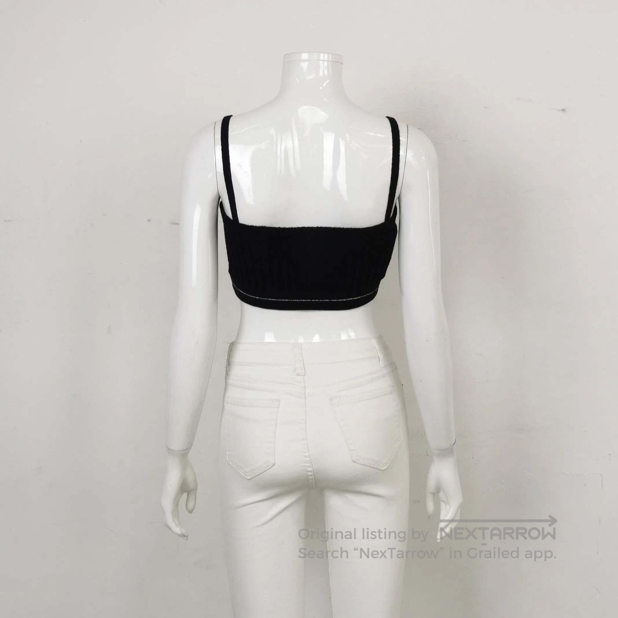 Prada Prada Black Logo Cotton Tank Top . Size S / US 4 / IT 40 - 2 Thumbnail