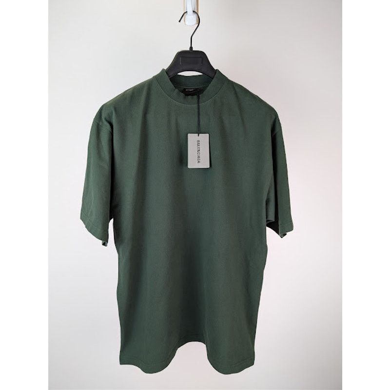 Balenciaga o1rshd1 Ramadan 24 Vintage Jersey T-Shirt Dark Green / Black Size US S / EU 44-46 / 1 - 1 Thumbnail