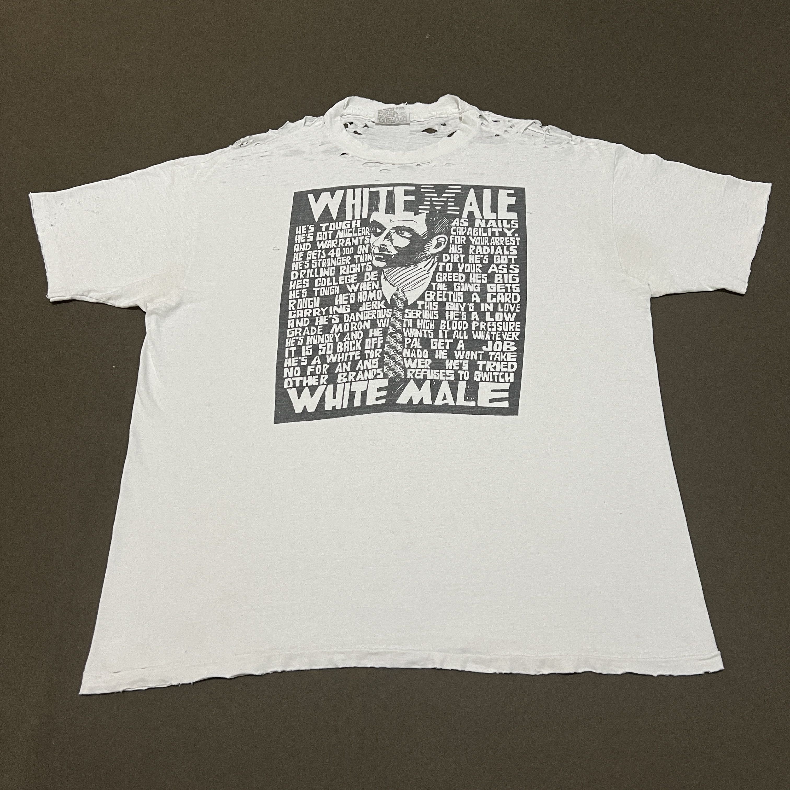 Vintage 90s Wildwood Productions Tee Distressed Hitler Stalin Size US XL / EU 56 / 4 - 3 Thumbnail