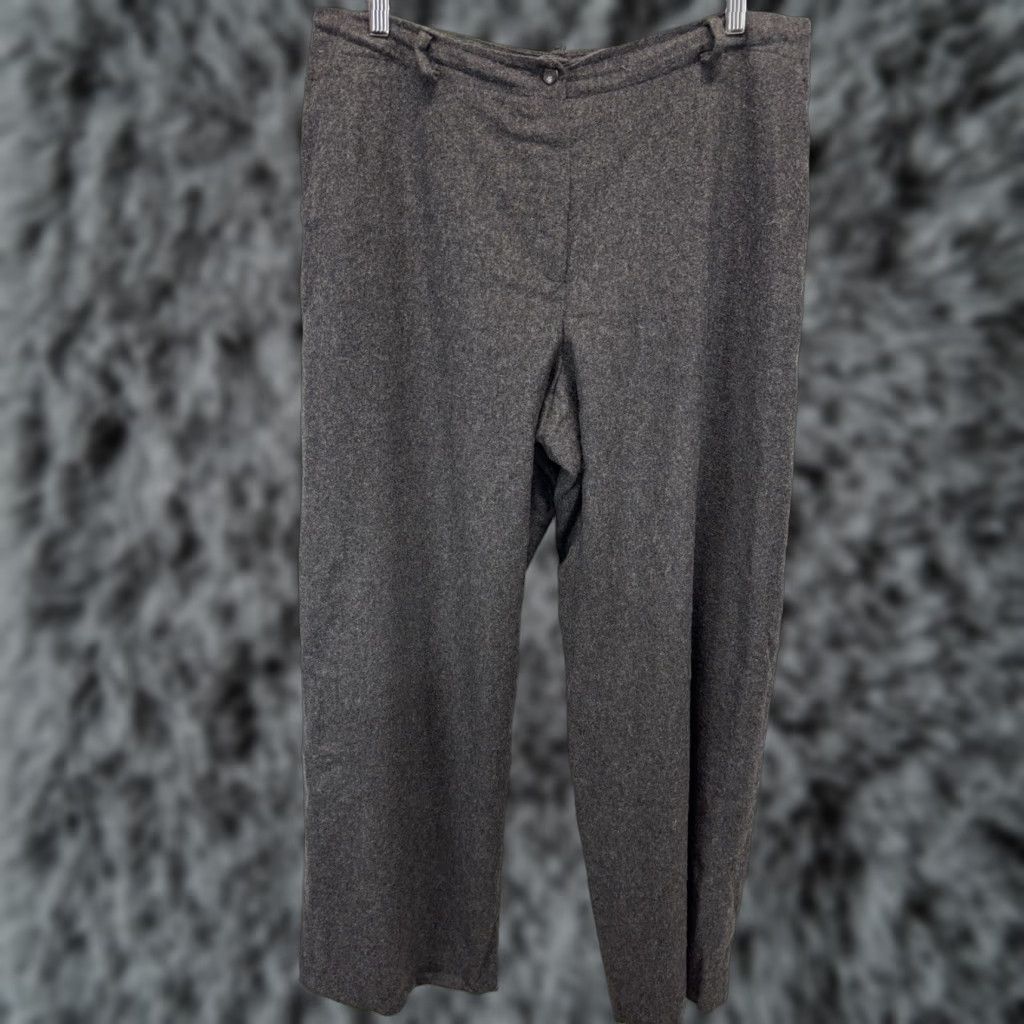 Ralph Lauren VINTAGE (if applicable) - Lauren Ralph Lauren - Dress Pants - Women - Size 16 - Gray - Wool Blend - Lined - Business - Regular - Trousers Size 38" / US 16 / IT 52 - 1 Thumbnail