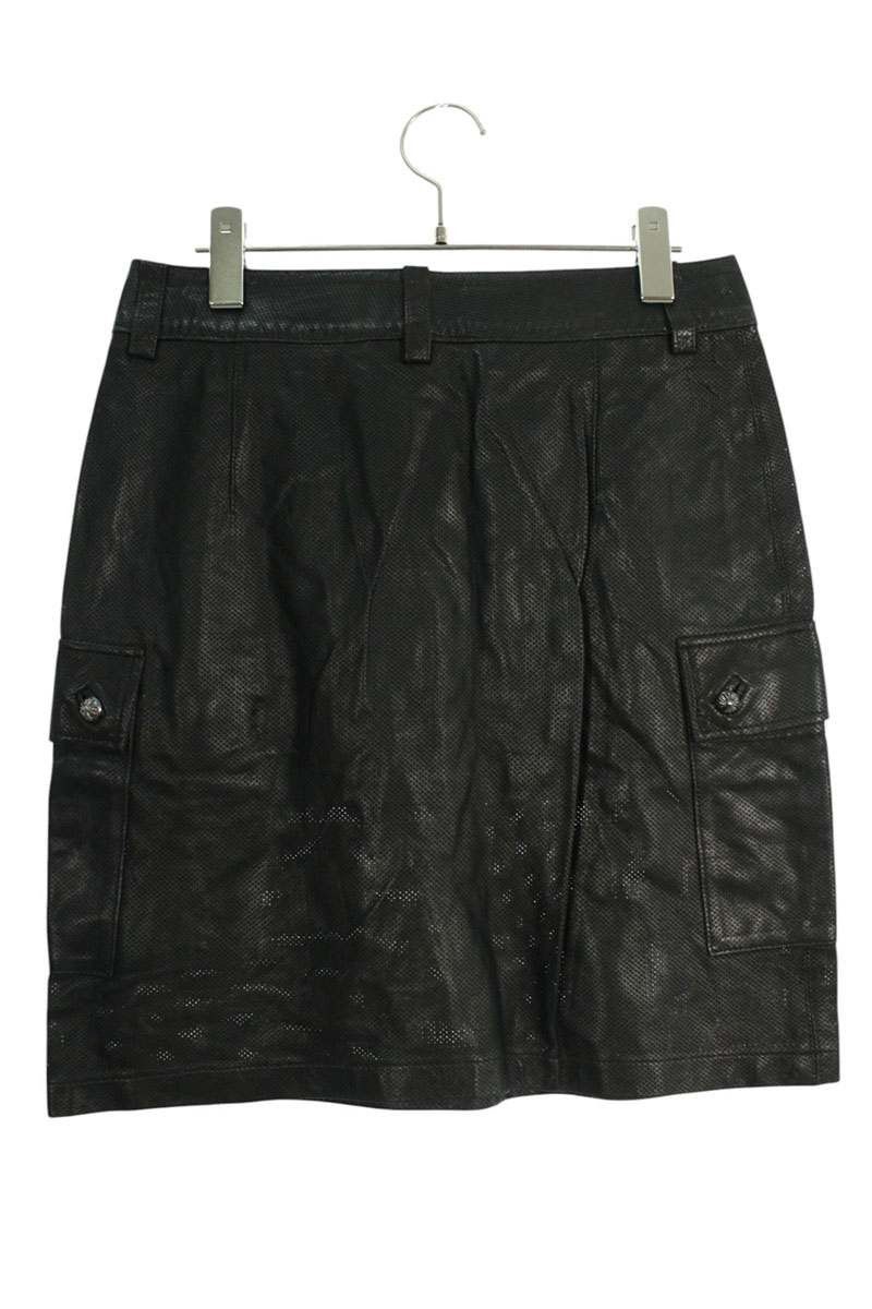 Chrome Hearts Chrome Hearts Cross Ball Punched Leather Skirt - Size S Size 26" / US 2 / IT 38 - 2 Thumbnail