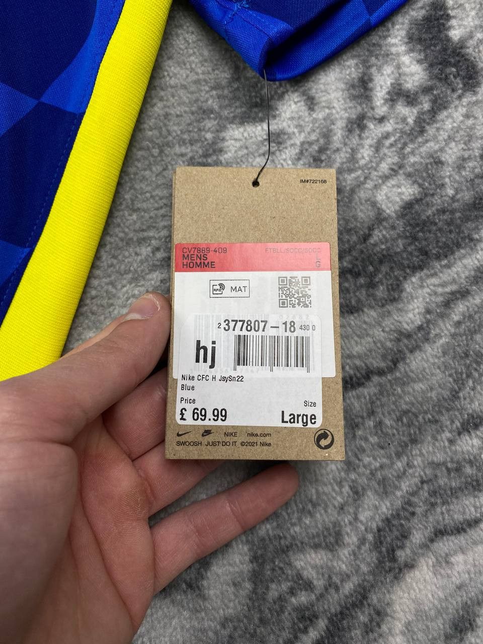 Nike NEW Nike Chelsea London 2021 2022 Home Football Soccer Shirt Size US L / EU 52-54 / 3 - 6 Thumbnail