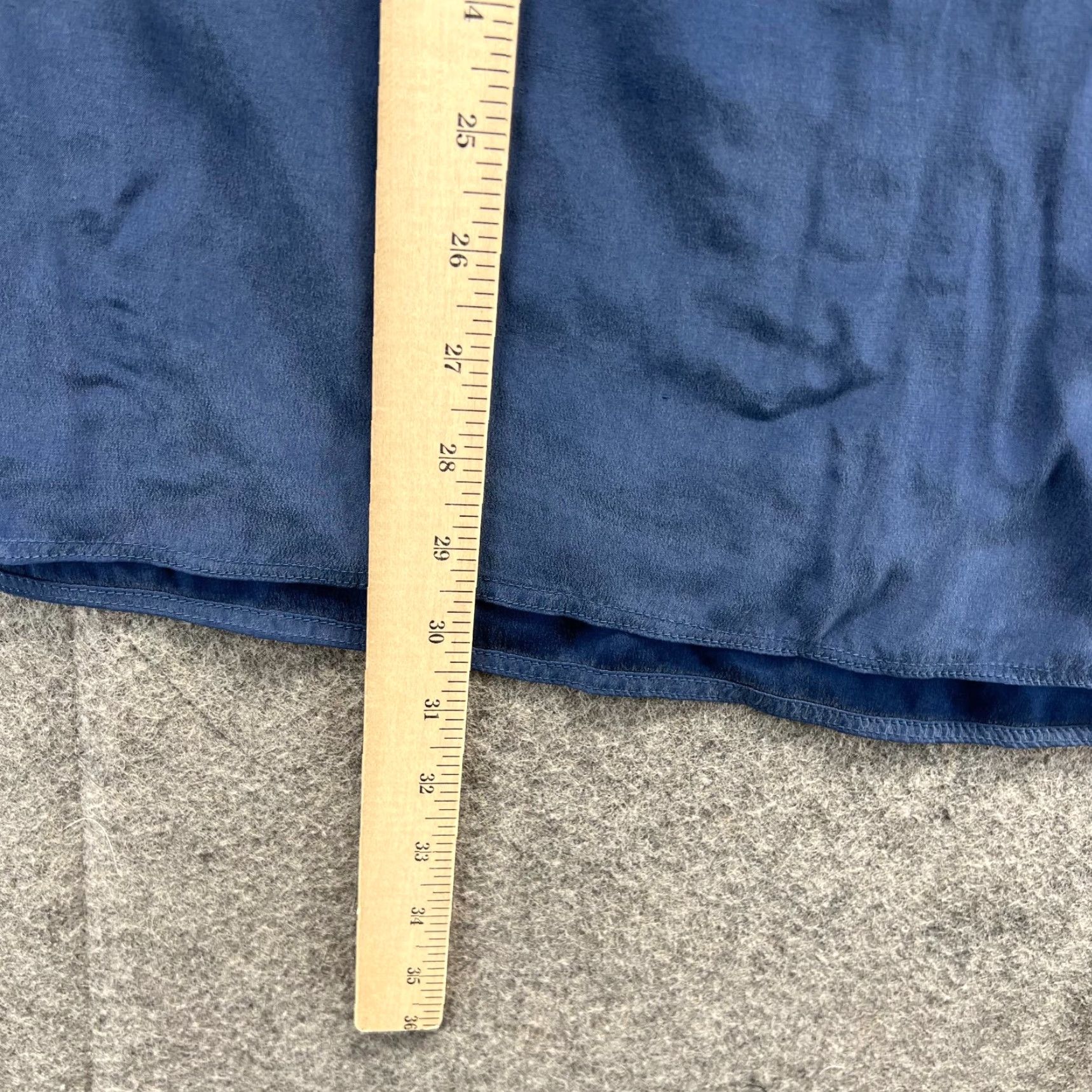Eileen Fisher Eileen Fisher Skirt Women Medium Blue Navy Knee Length Silk Midi Pencil Straight Size 32" / US 10 / IT 46 - 5 Thumbnail