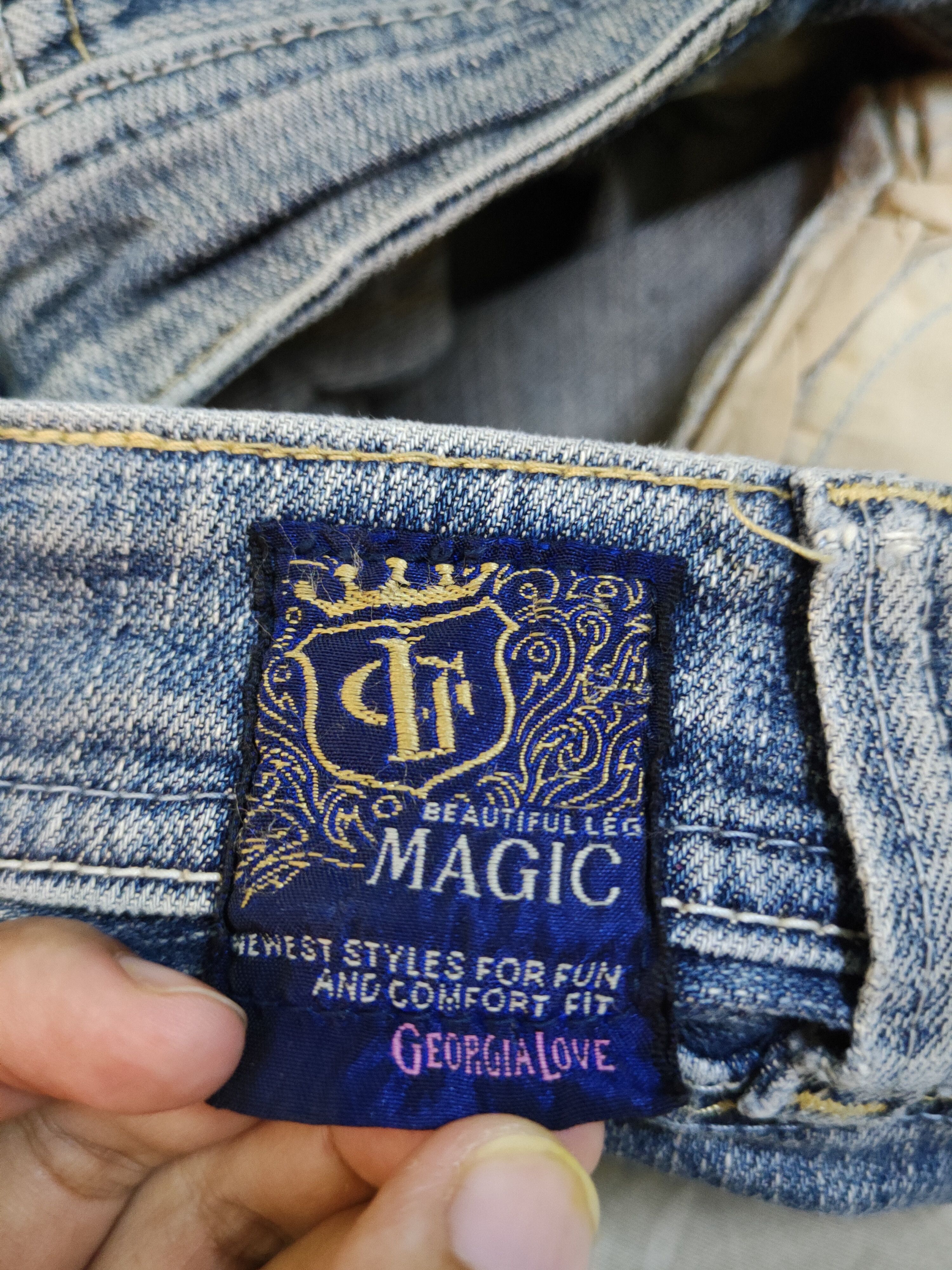Japanese Brand DL Georgia Love Blue Faded Multipocket Denim #S1582 Size 26" / US 2 / IT 38 - 14 Thumbnail