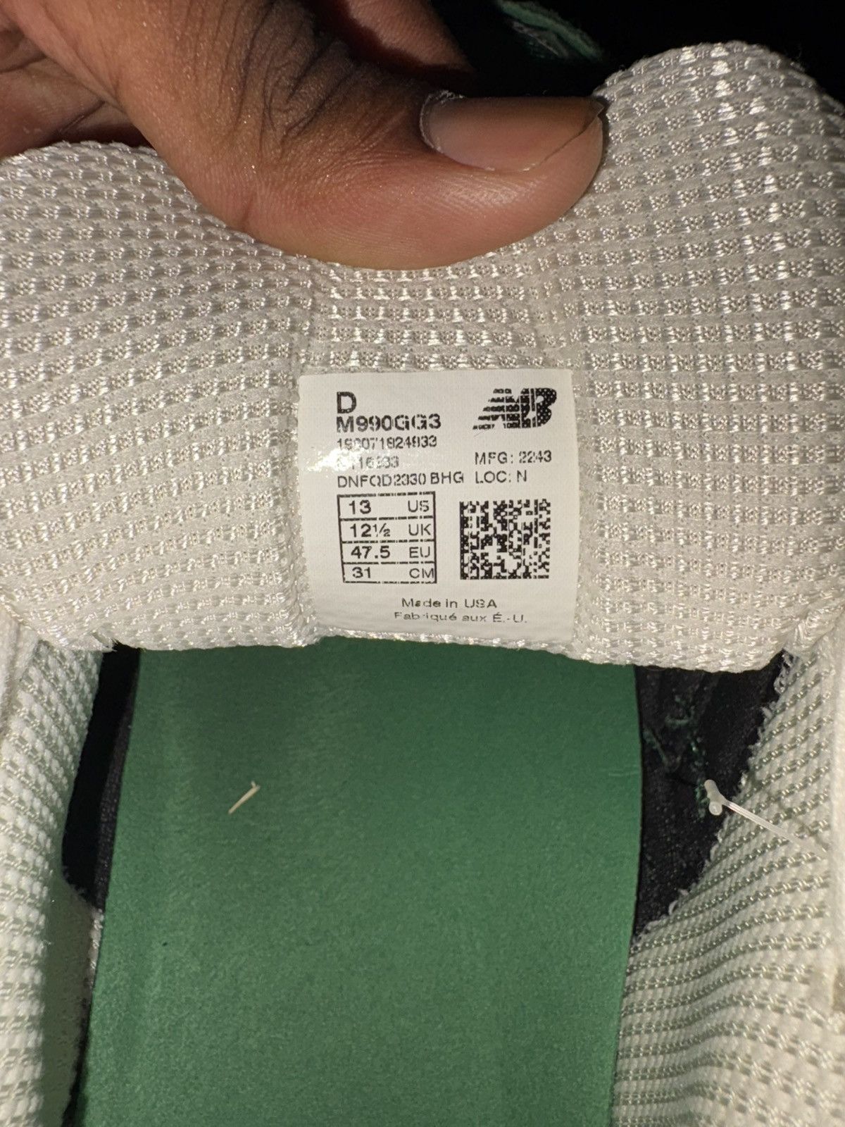 New Balance New Balance Teddy Santis x 990v3 Made in USA 'Green Gold' Size US 13 / EU 46 - 5 Thumbnail