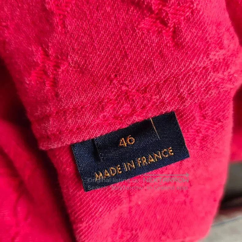 Louis Vuitton Louis Vuitton Red Monogram Denim Jacket 46. Size US M / EU 48-50 / 2 - 8 Thumbnail