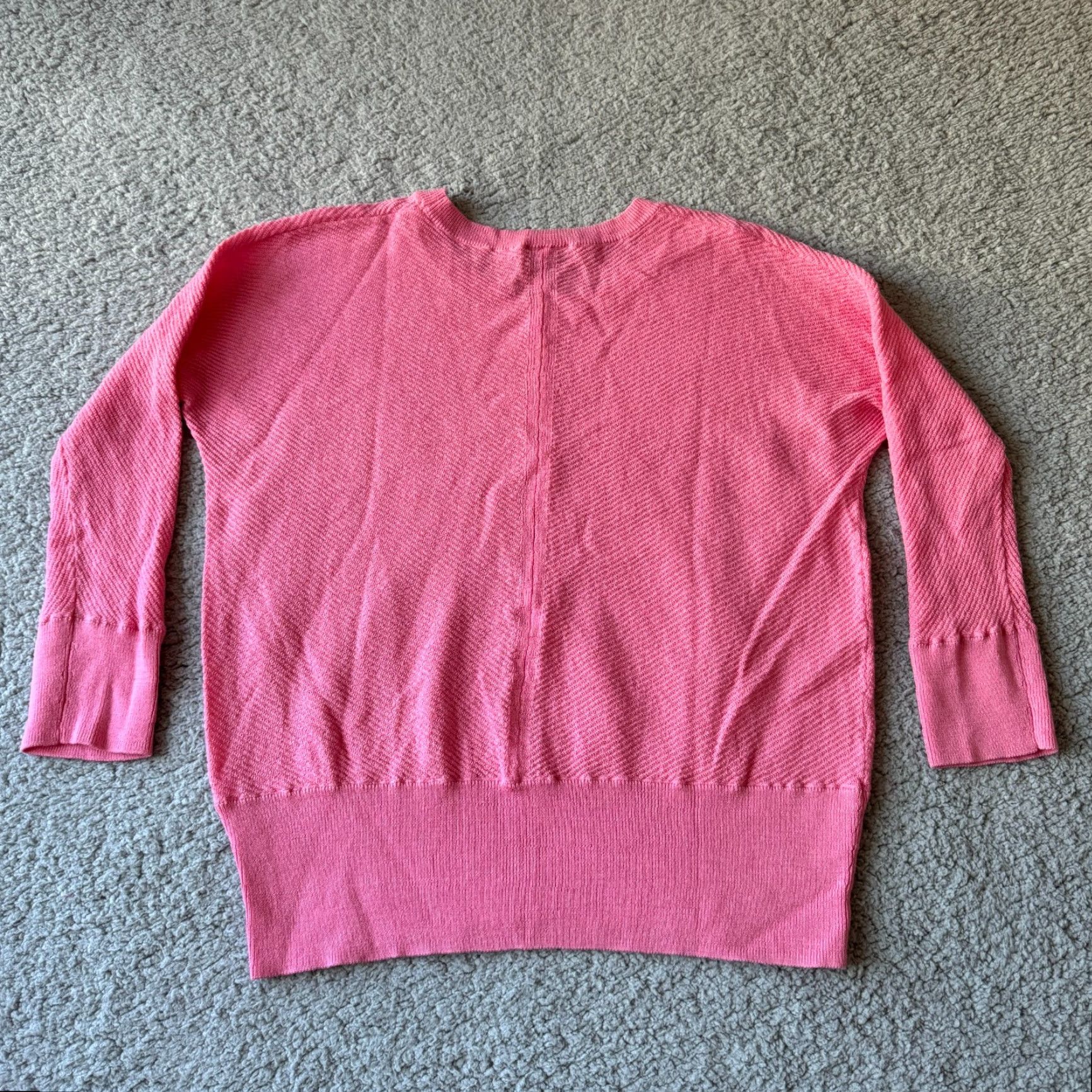 Talbots VINTAGE NEW Talbots Sweater Womens Large Pink Pure Merino Wool Crop Preppy Lightweight Size L / US 10 / IT 46 - 5 Thumbnail