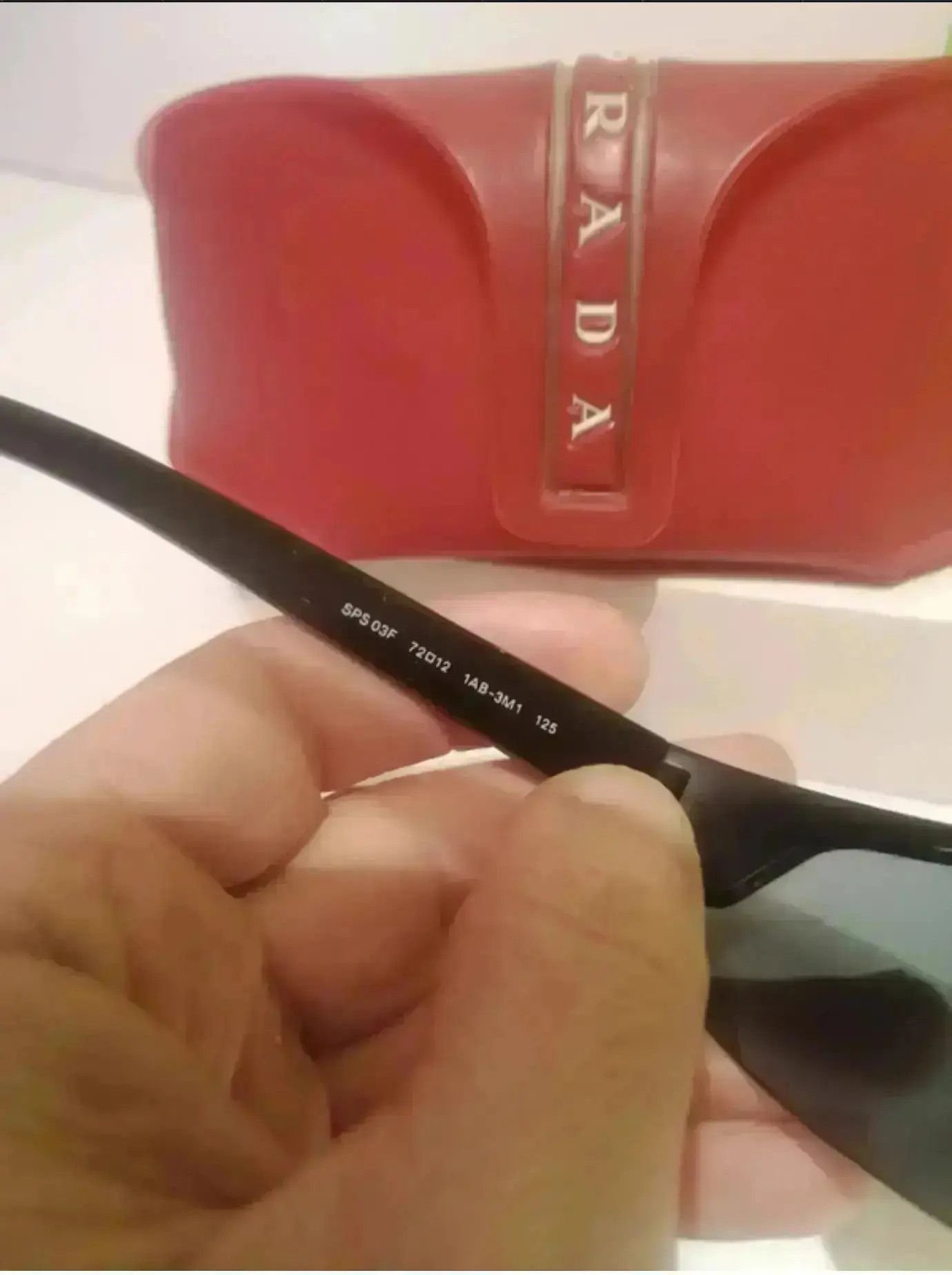 Prada × Vintage PRADA Sunglasses Sport Wrap Shield Mask Red Tab Size ONE SIZE - 4 Thumbnail