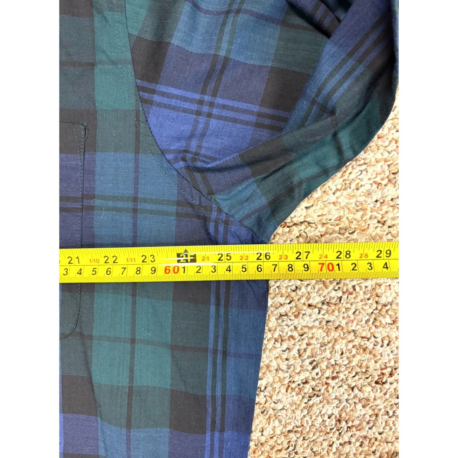 McGregor VINTAGE McGregor Classics Plaid Long Sleeve Button Down Shirt Mens XLT Blue / Green, Cotton, Polyester, Button, Pocket, Preppy, Business Casual, 90s? Size US XL / EU 56 / 4 - 7 Thumbnail