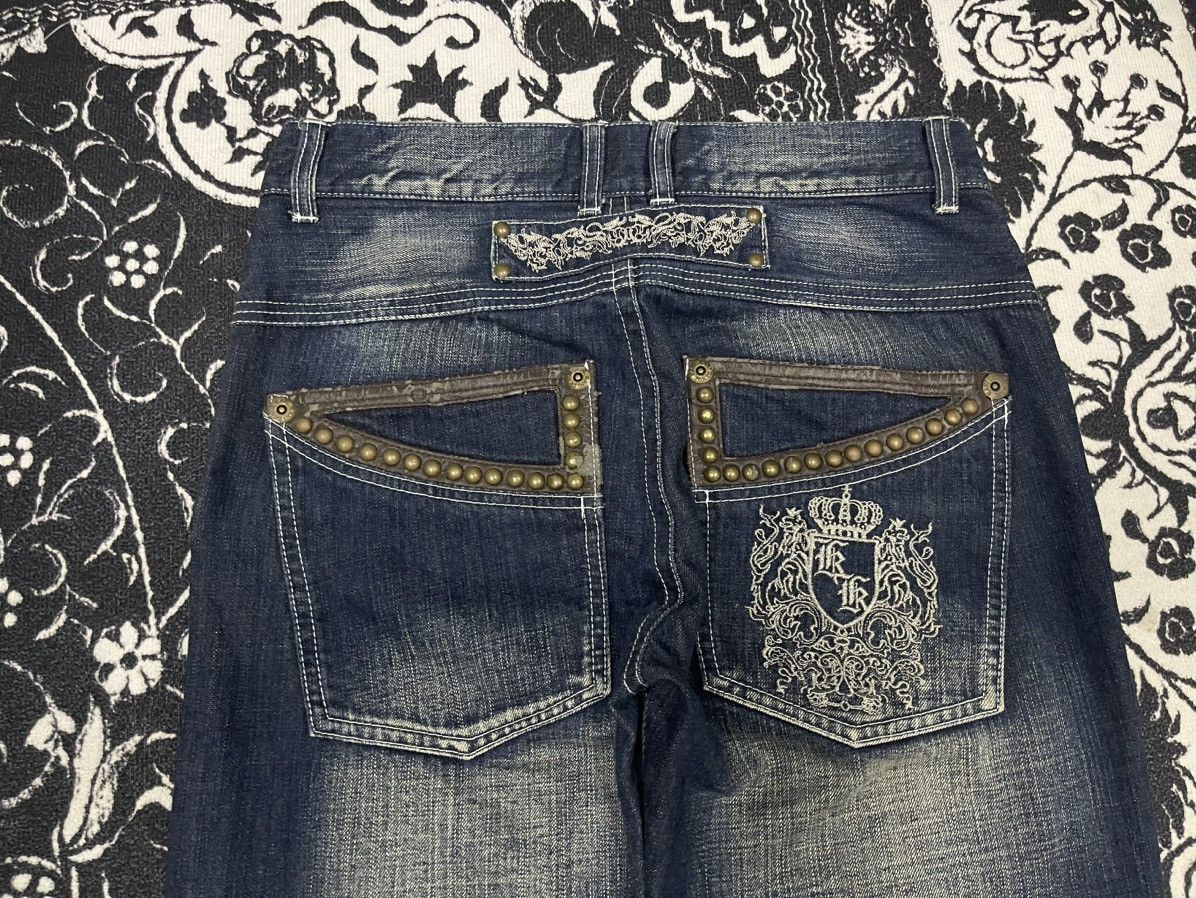 Karl Kani 90s KARL KANI STRAIGHT CUT EMBROIDERED JEANS Size US 31 - 17 Thumbnail