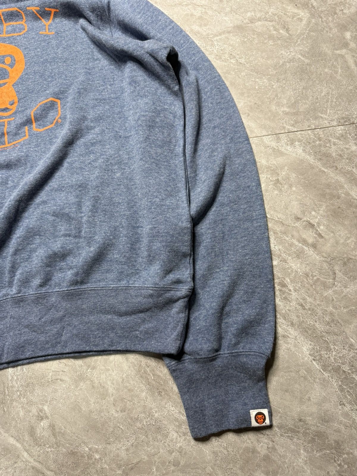 Bape OG Baby Milo Logo Sweatshirt acrylic cotton blend Size US L / EU 52-54 / 3 - 3 Thumbnail