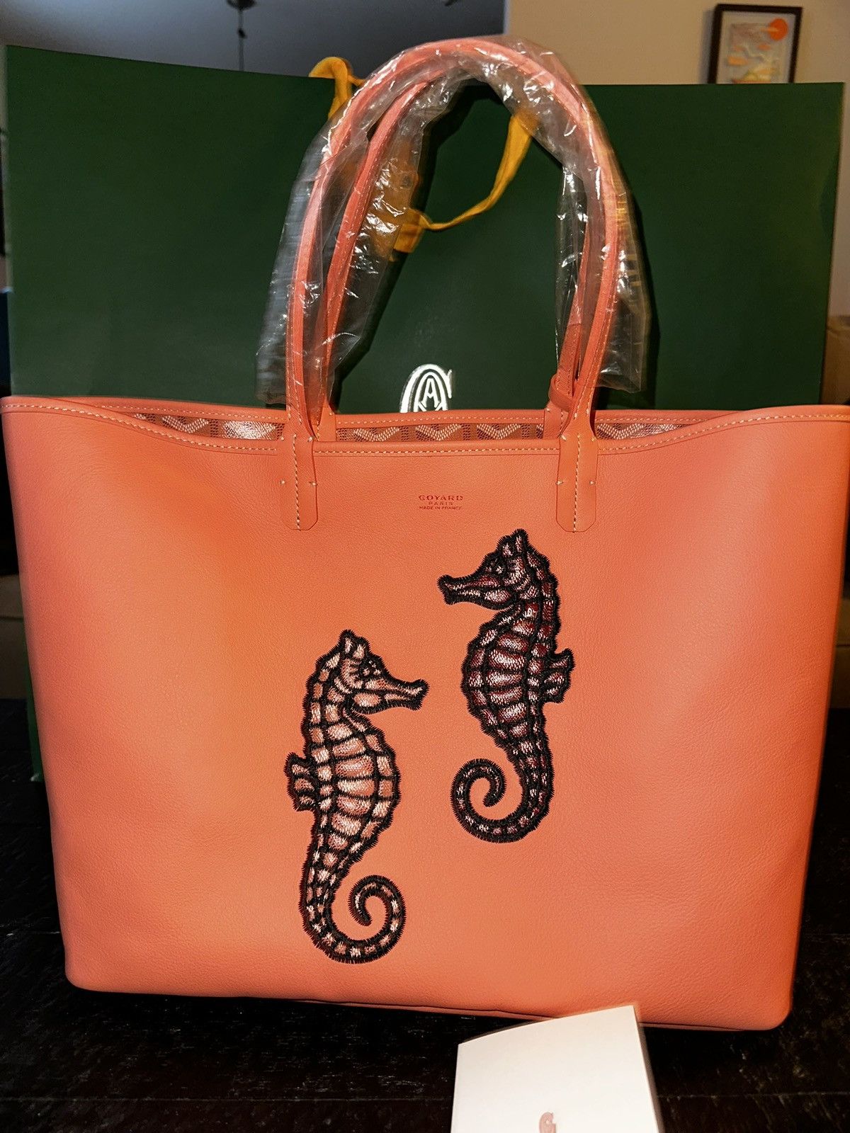 Goyard Goyard Coral Embroidered Seahorse Anjou PM Size ONE SIZE - 1 Thumbnail