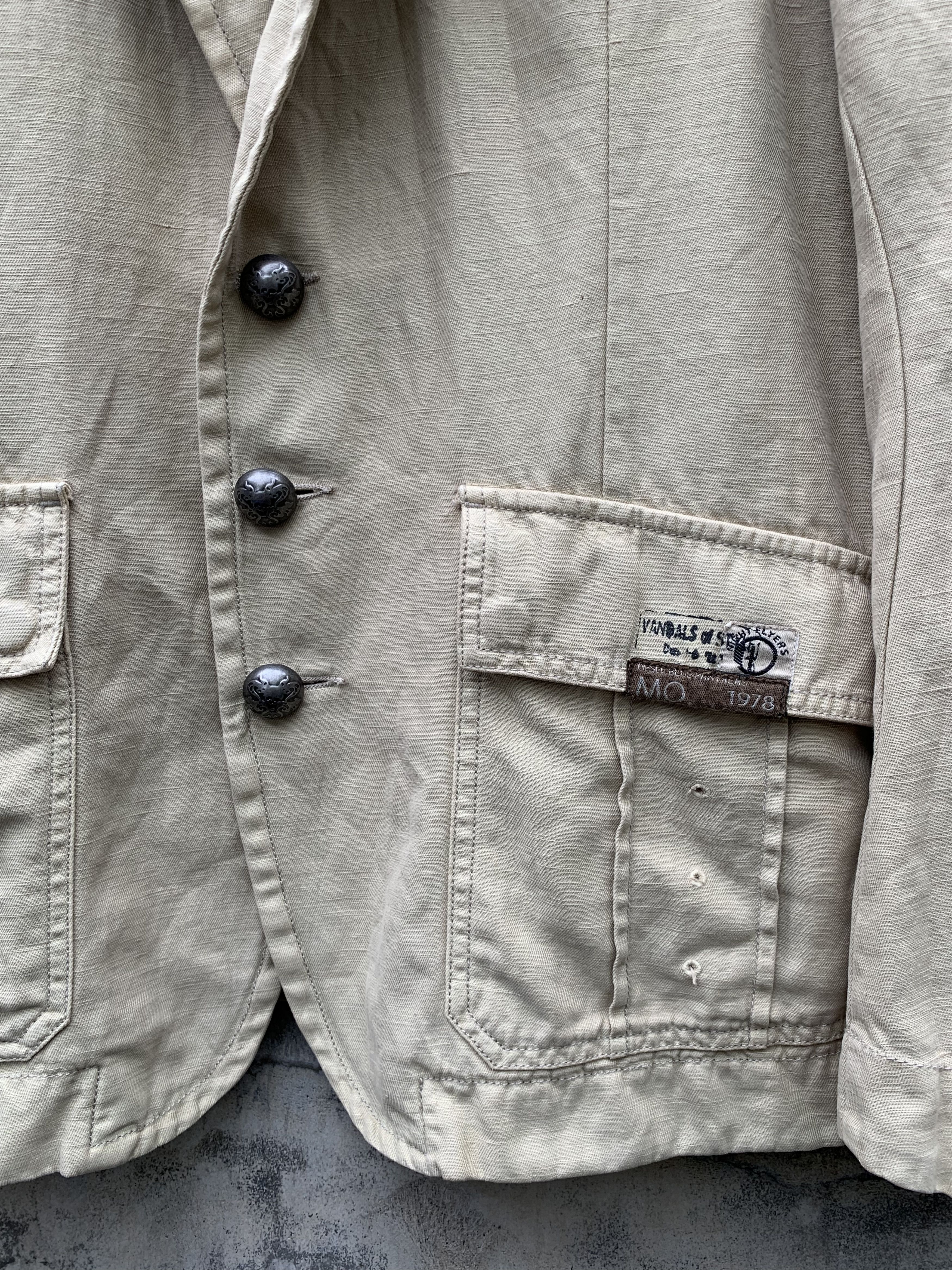 Diesel y2k Diesel Fighters Squadron Vandalism Buttons Blazer Jacket Size US M / EU 48-50 / 2 - 3 Thumbnail