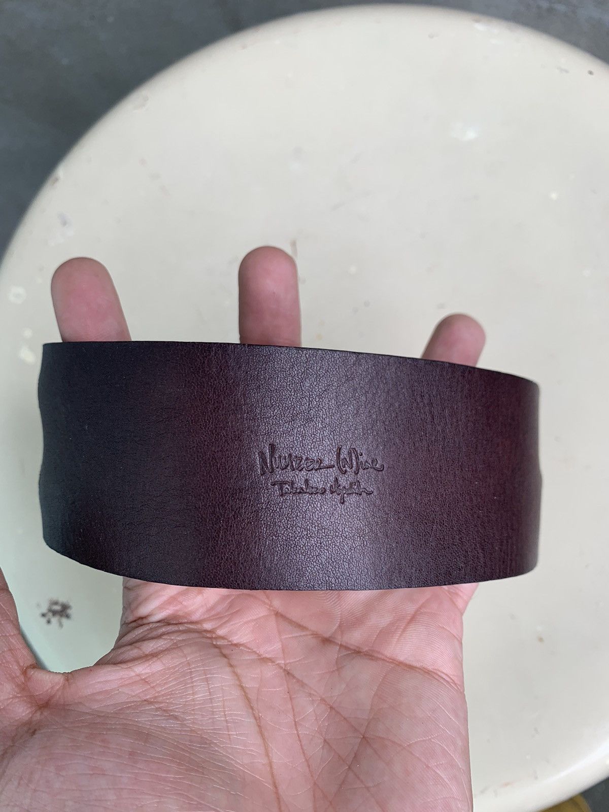 Number (N)ine SS07 Double Strapped Leather Bangle Size ONE SIZE - 7 Thumbnail