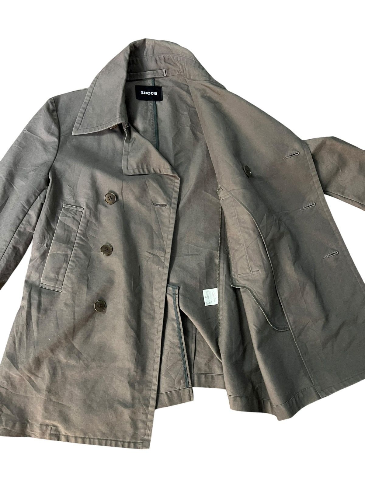 Zucca Zucca Double Breasted Issey Miyake Long Coat Size US S / EU 44-46 / 1 - 10 Thumbnail