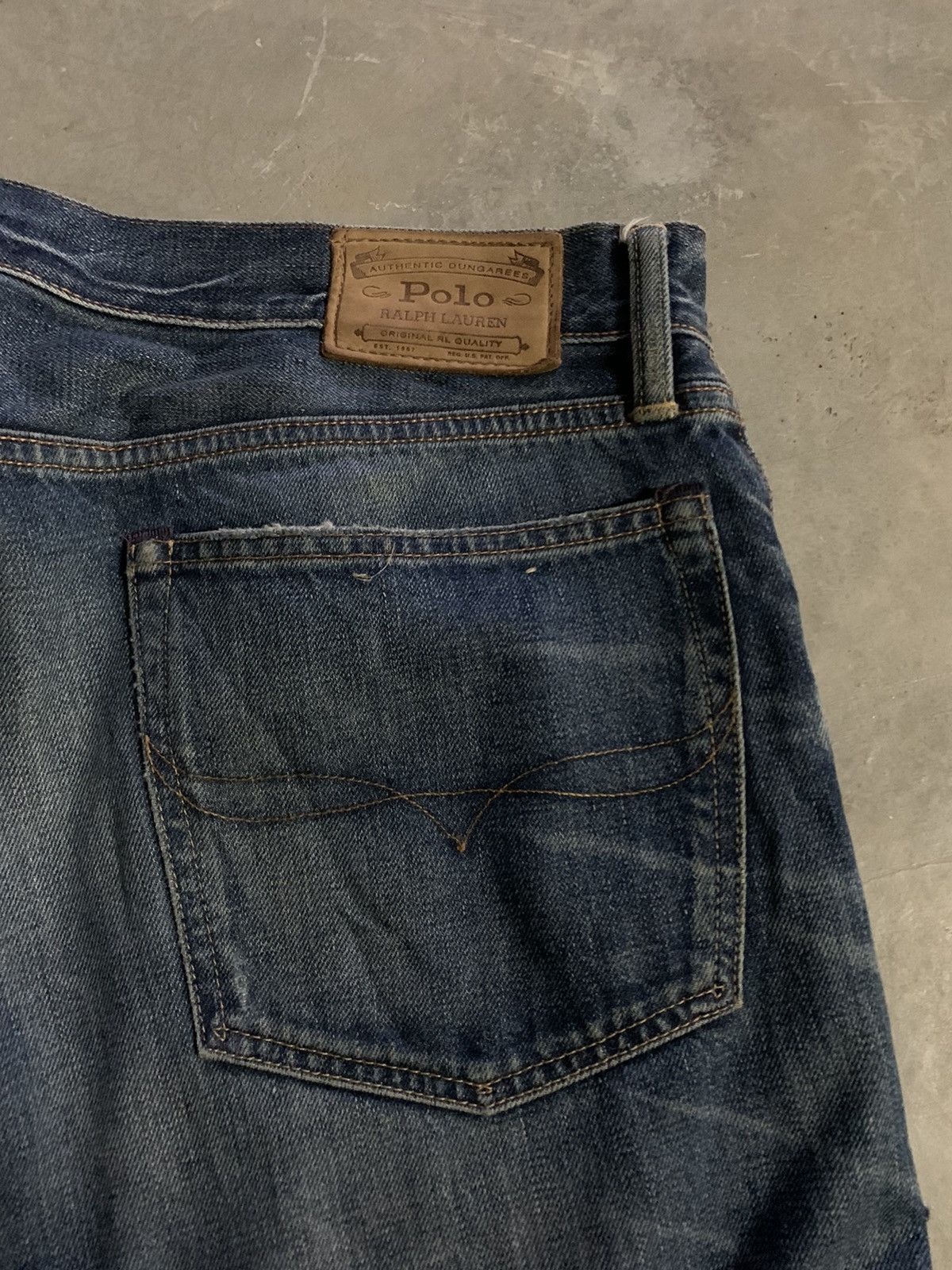 Polo Ralph Lauren × Vintage polo ralph lauren varick slim straight patchwork style jeans Size US 39 - 18 Thumbnail