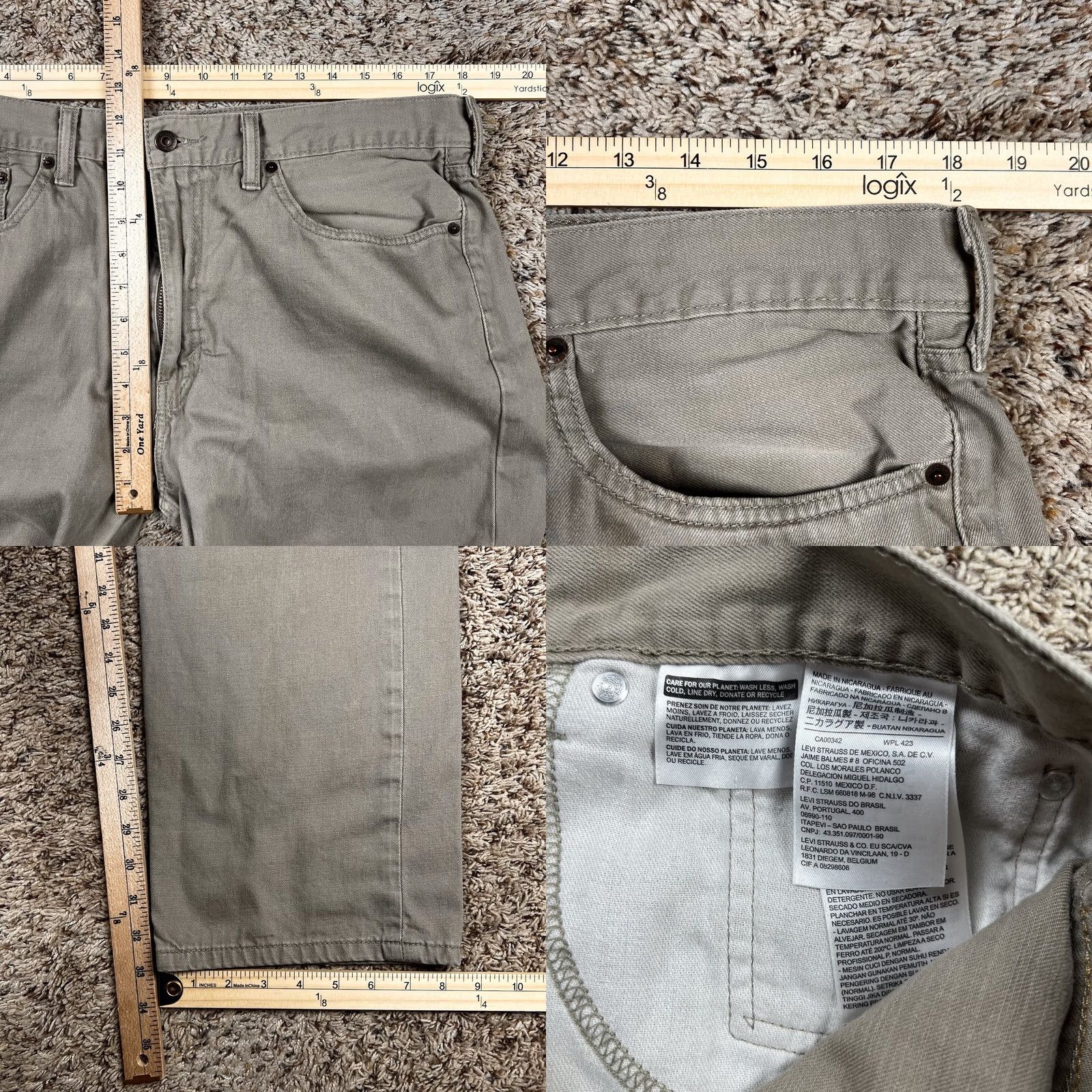 Levi's Levi's Jeans Regular 505 Mens 36x33 Straight Tan Pants White Tag Casual Wear Dynamic 500 Series Vintage: No Mens Size US 36 / EU 52 - 8 Thumbnail